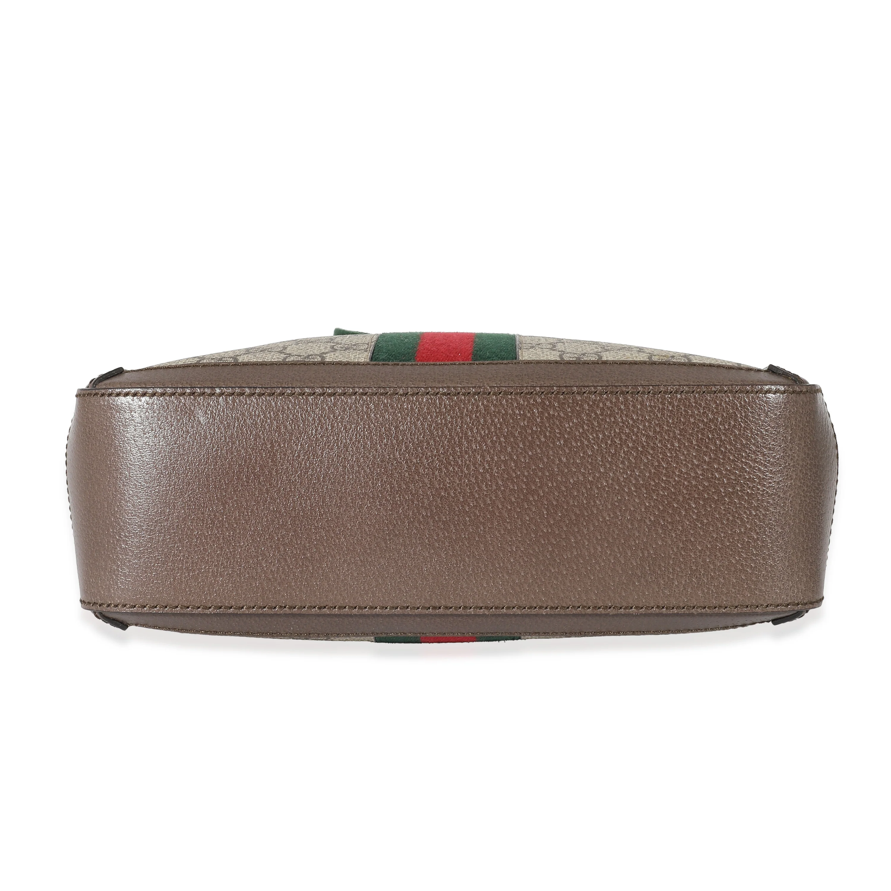 Gucci Brown GG Supreme Web Ophidia Top Handle Bag - Image 5