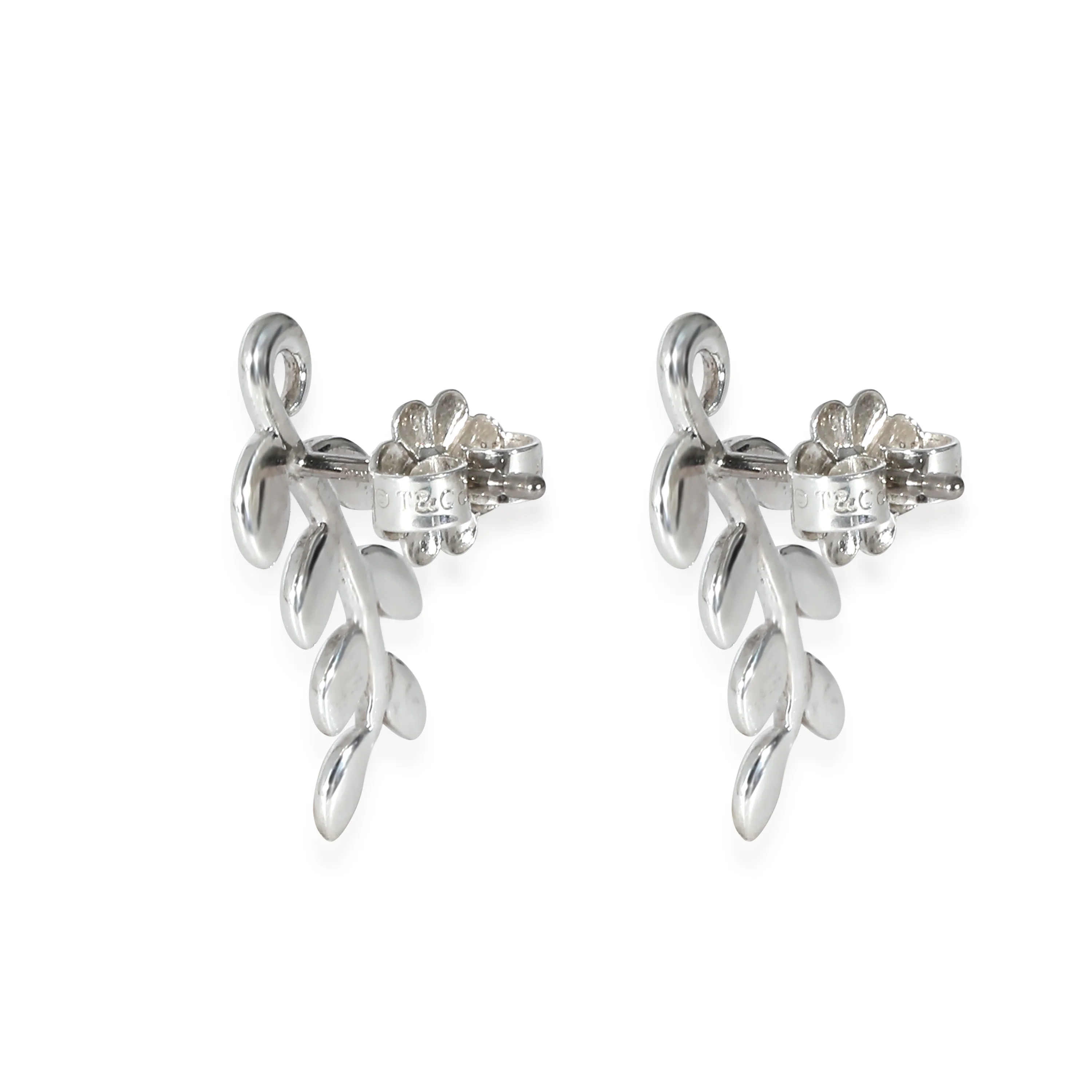 Tiffany & Co. Paloma Picasso Olive Leaf Earring in Sterling Silver - Image 2