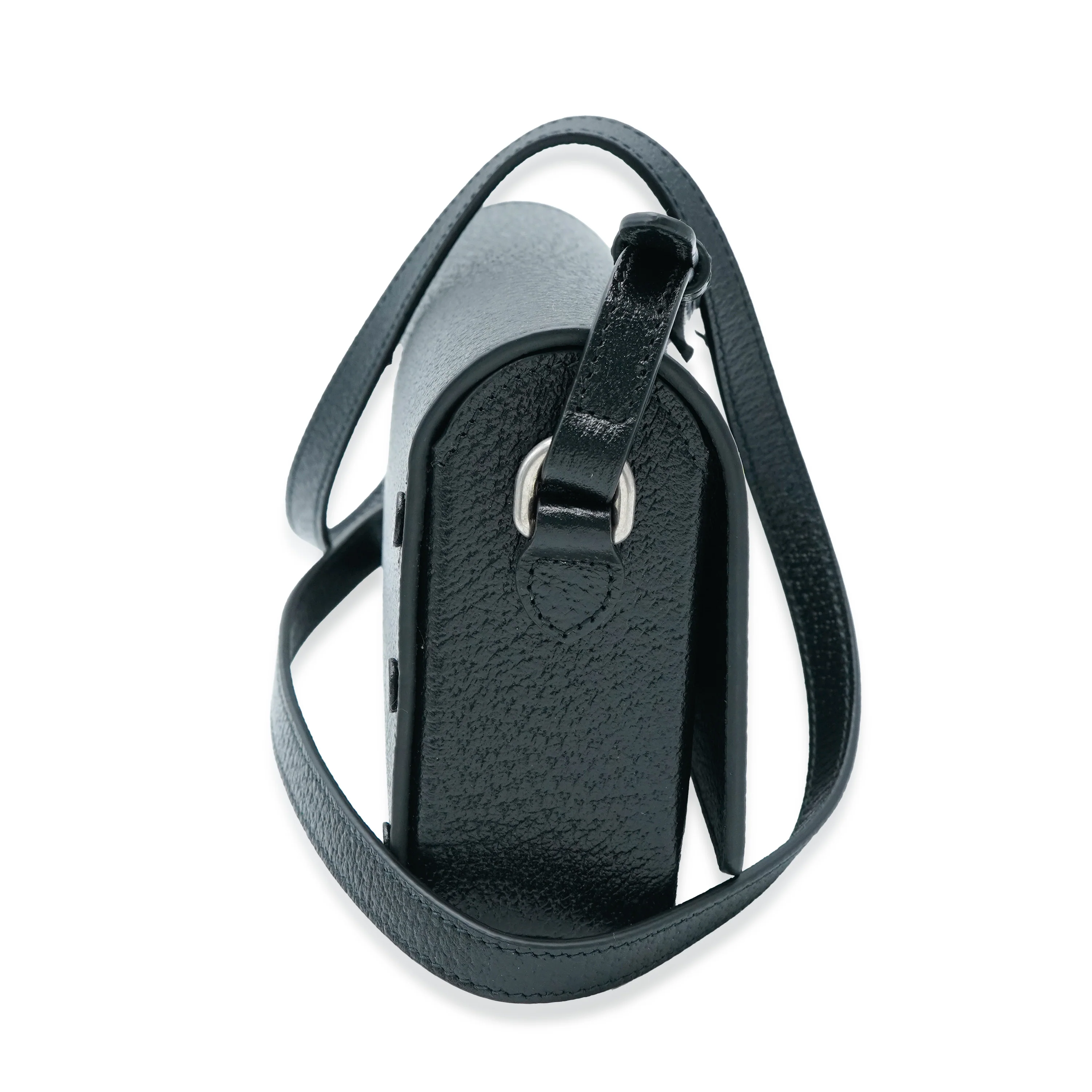 Gucci Black Leather Interlocking GG Mini Bag - Image 2