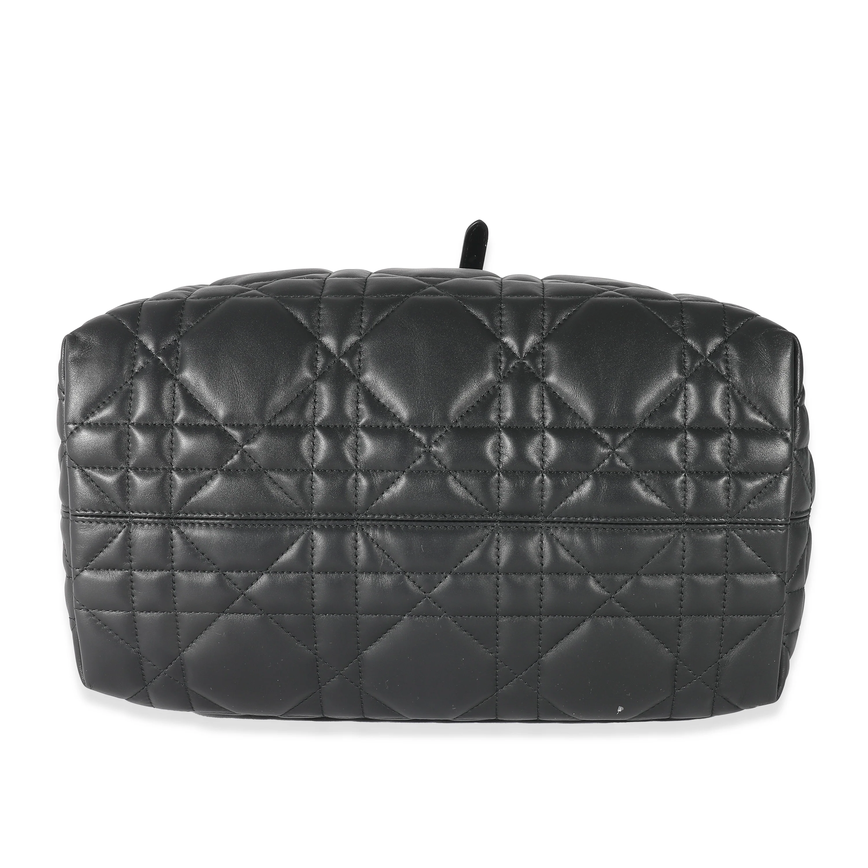 Christian Dior Black Calfskin Macrocannage Medium Toujours - Image 4