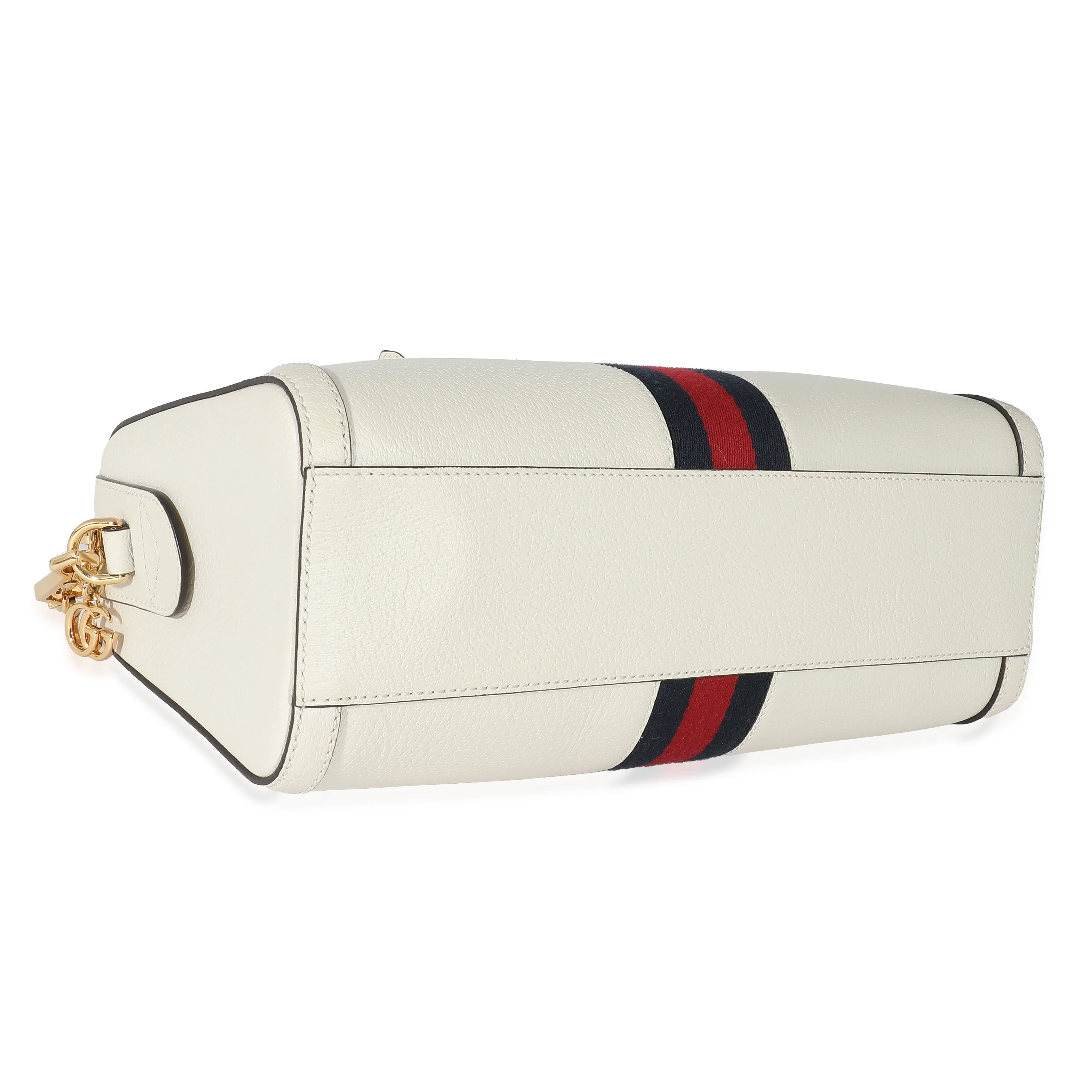 Gucci Mystic White Textured Calfskin Ophidia Medium Boston Bag - Image 7