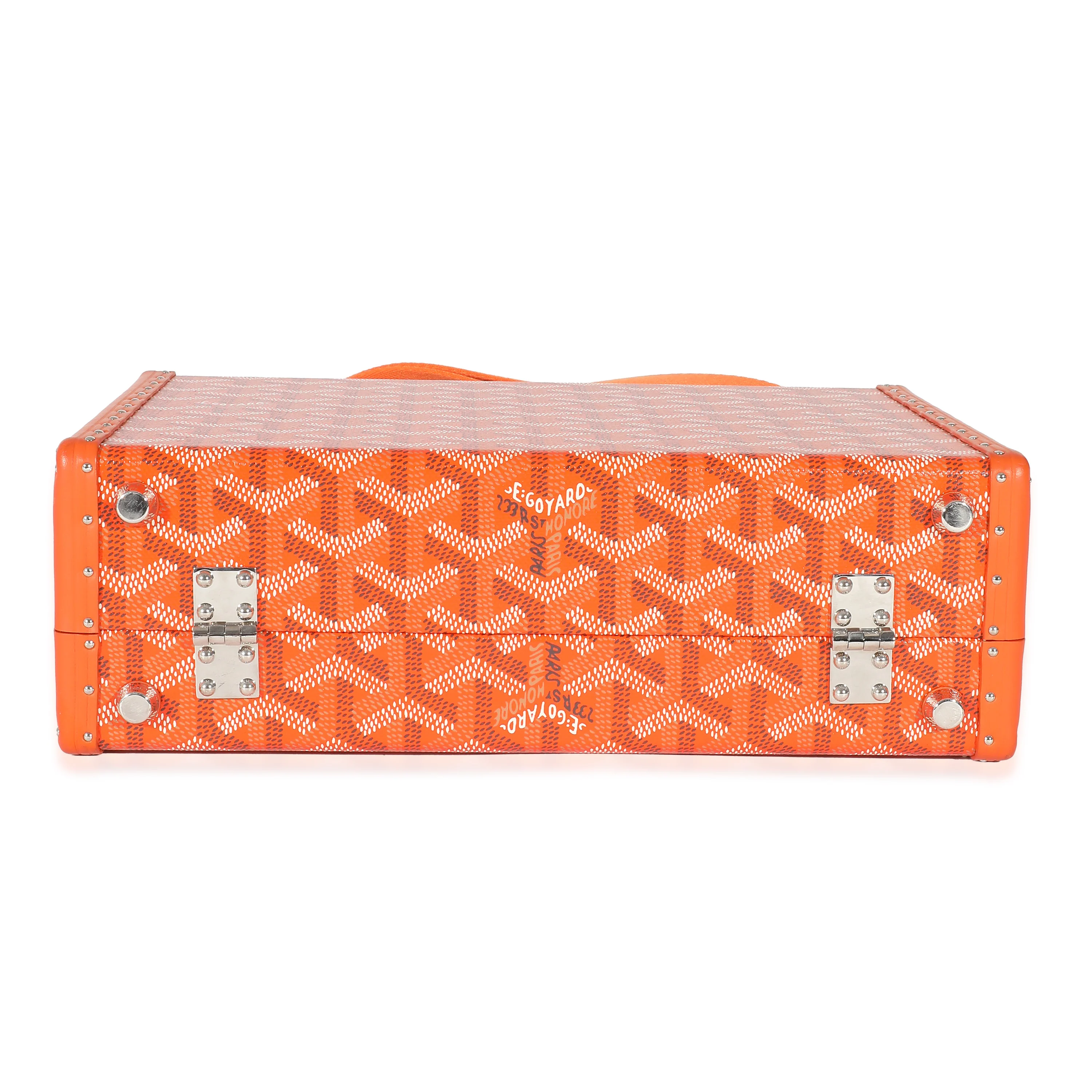 Goyard Orange Goyardine Canvas Grand Hotel Trunk PM - Image 5
