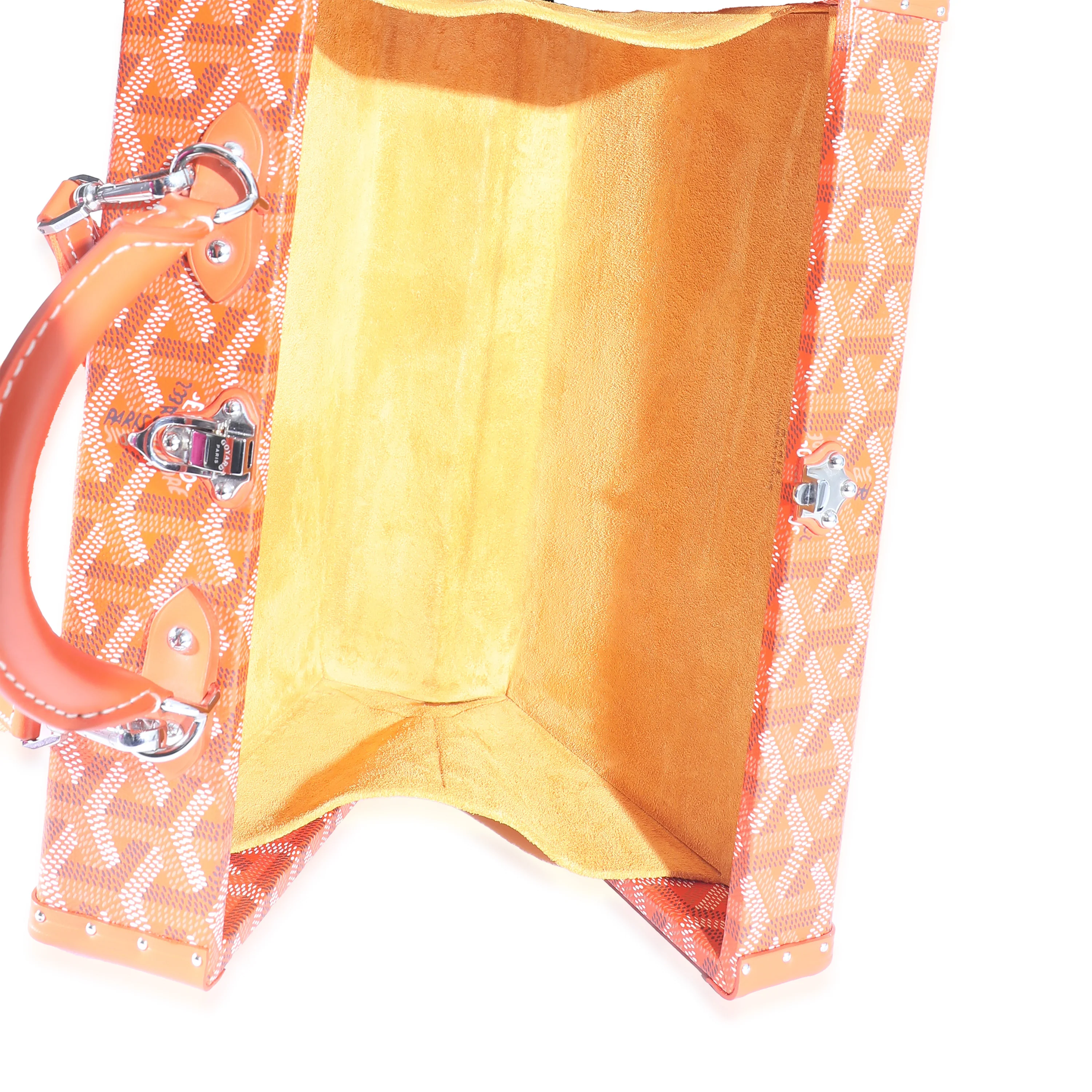 Goyard Orange Goyardine Canvas Grand Hotel Trunk PM - Image 8