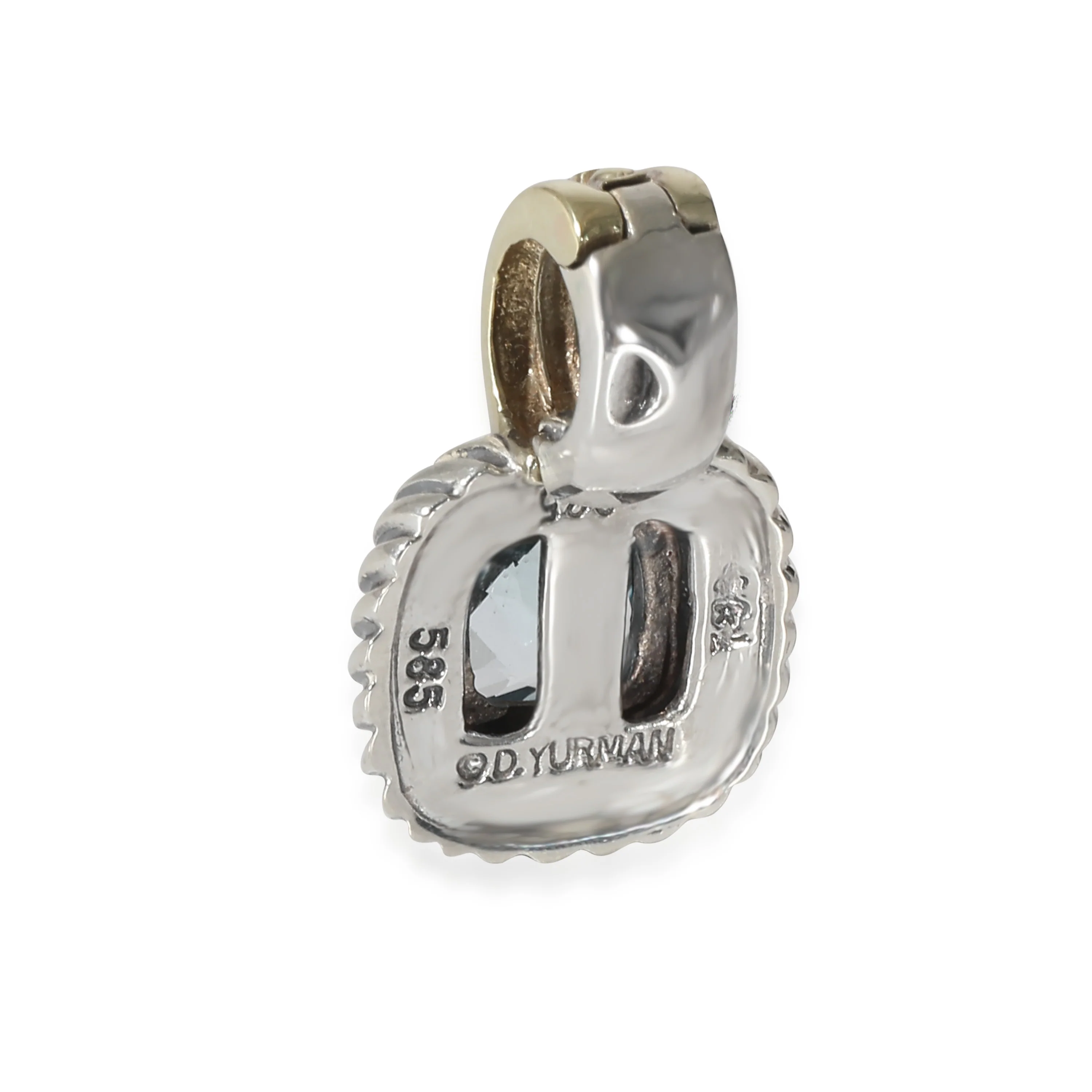 David Yurman Albion Topaz Pendant in Sterling Silver/14K Yellow Gold - Image 3
