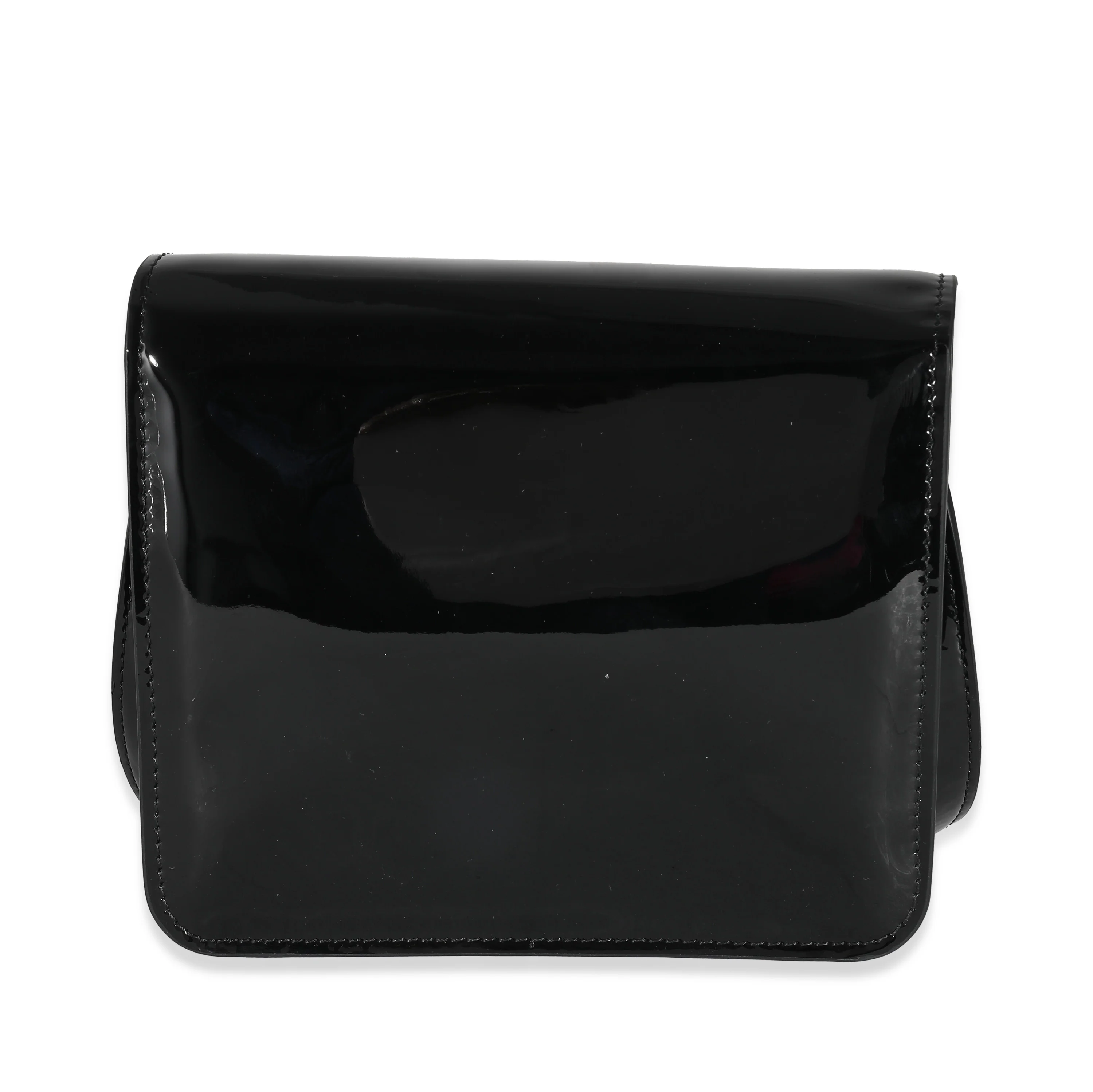 Fendi Black Patent Leather Karligraphy Crossbody Bag - Image 5