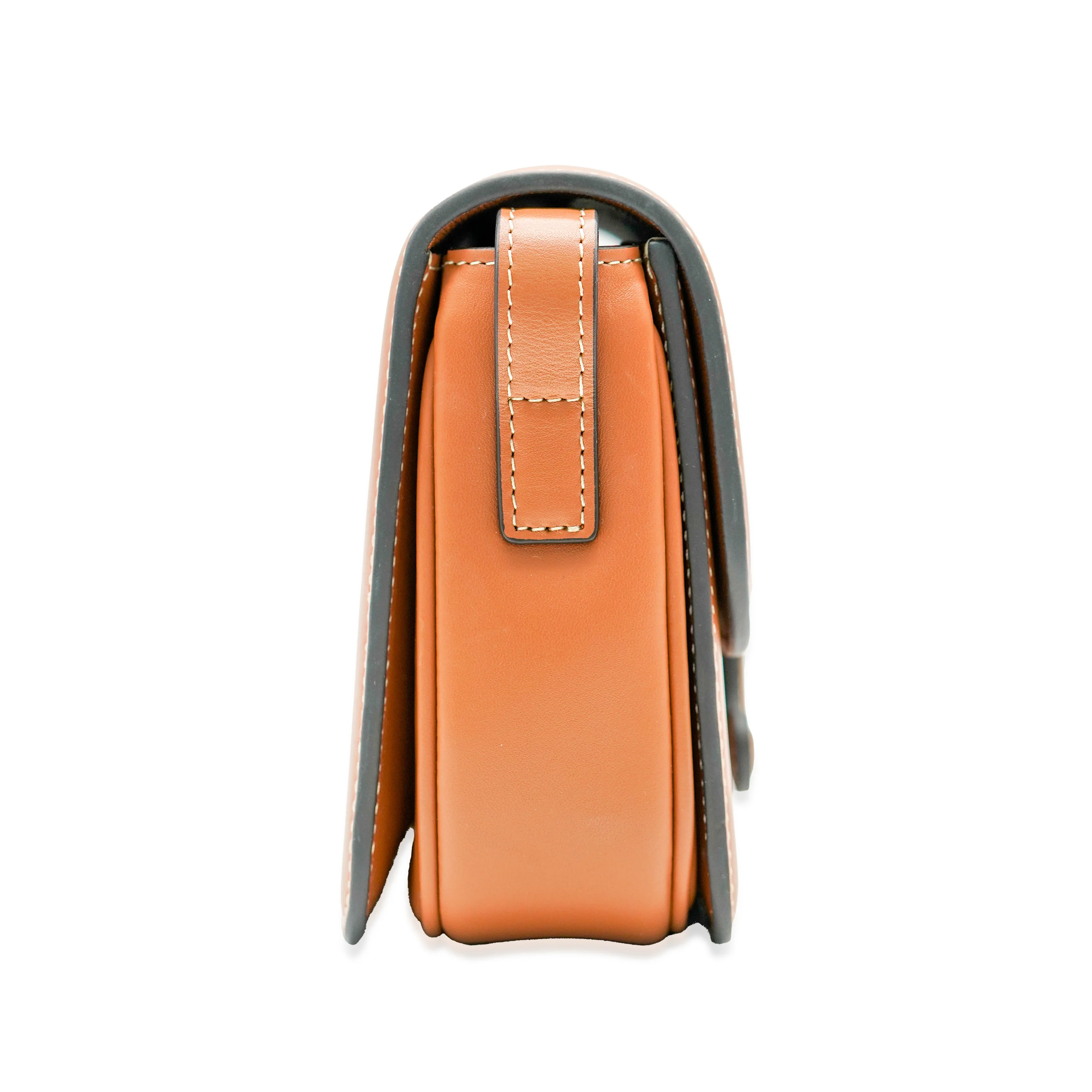 Celine Brown Smooth Leather Triomphe Crossbody Bag - Image 3