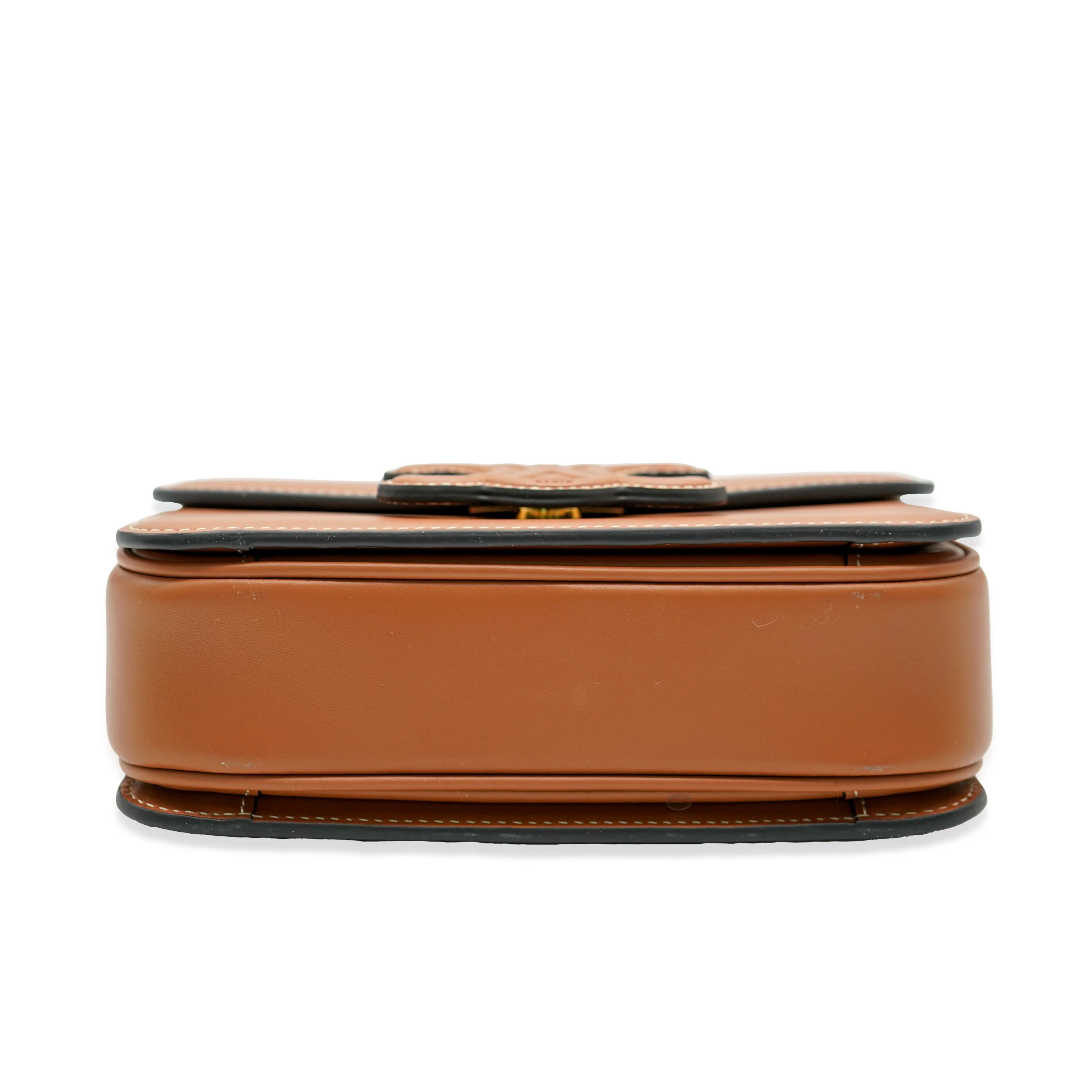 Celine Brown Smooth Leather Triomphe Crossbody Bag - Image 5