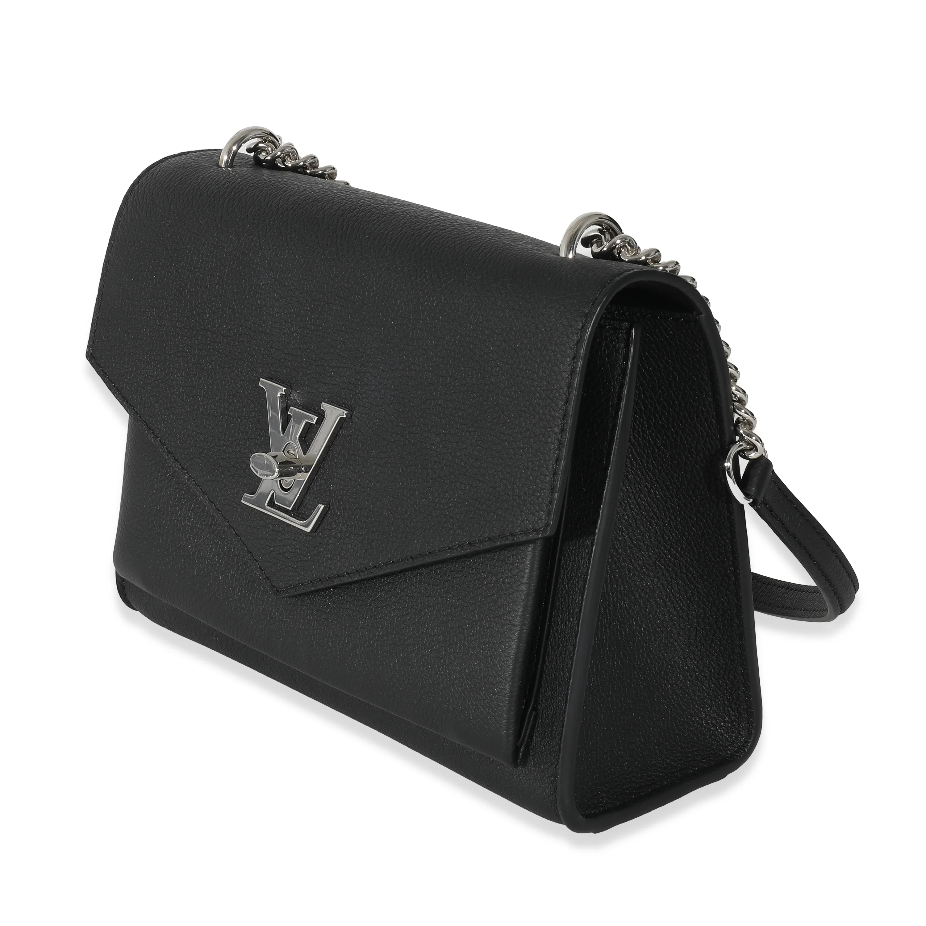 Louis Vuitton Black Calfskin Mylockme Chain Bag - Image 2