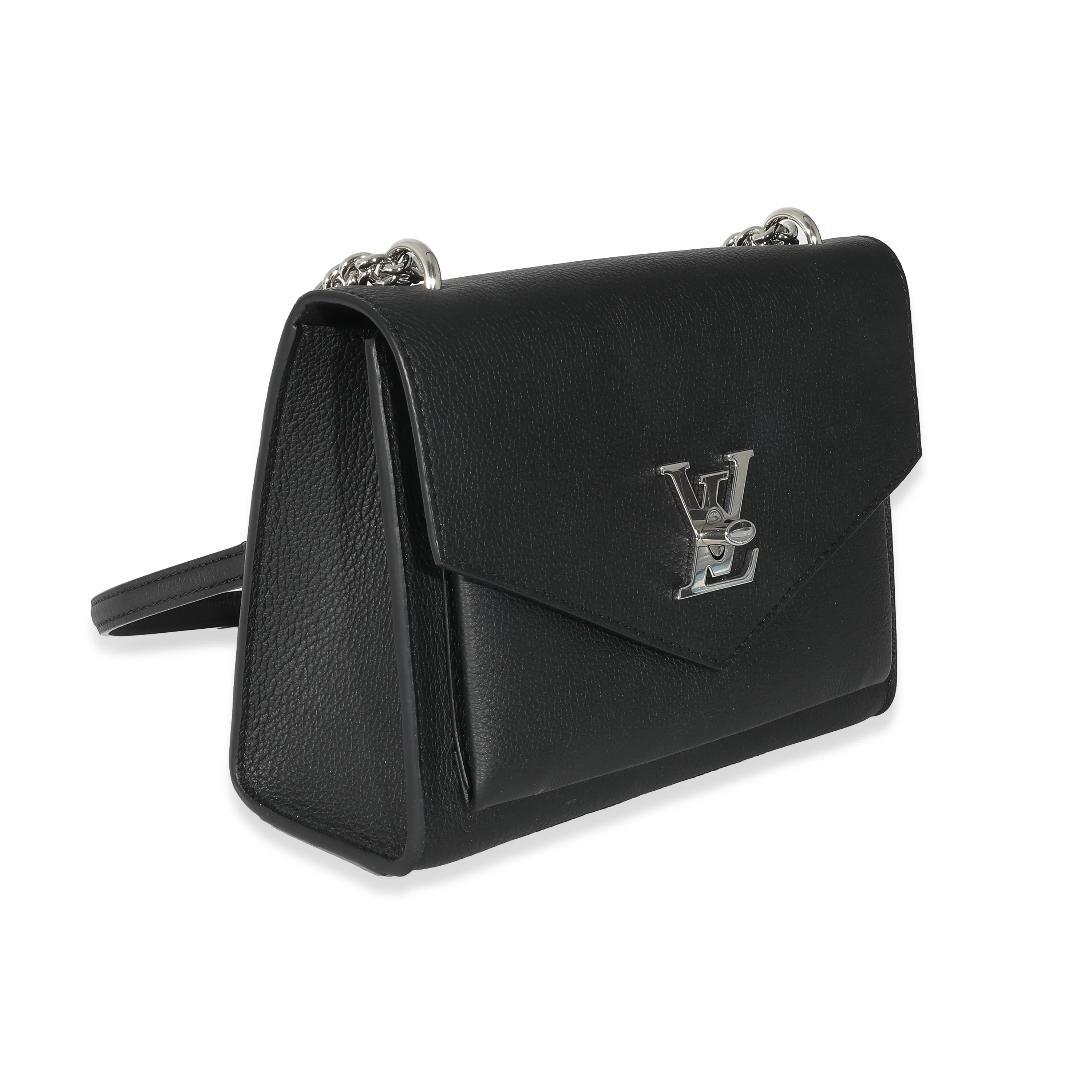 Louis Vuitton Black Calfskin Mylockme Chain Bag - Image 3