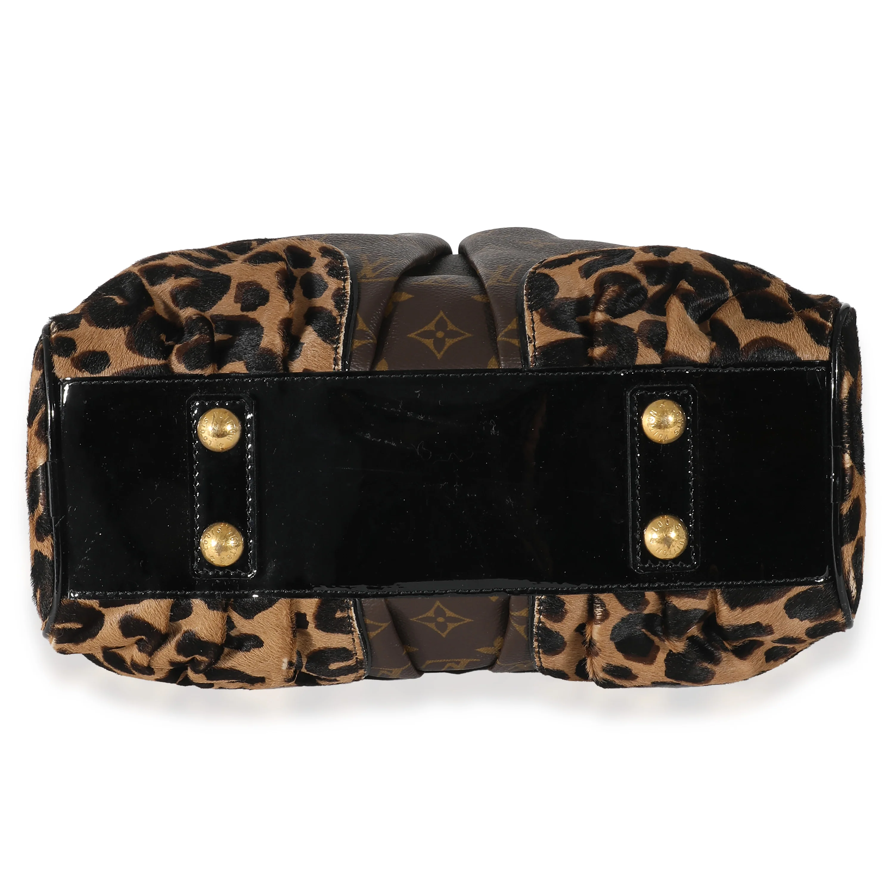 Louis Vuitton Monogram Canvas Leopard Pony Hair Adele Bag - Image 4