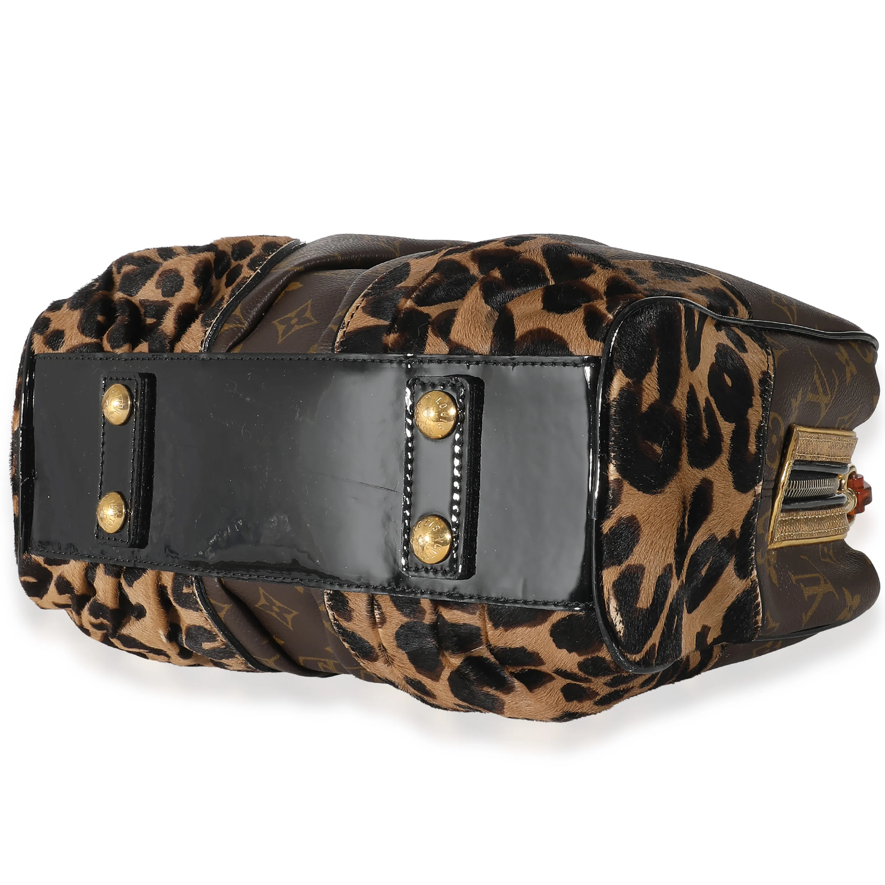 Louis Vuitton Monogram Canvas Leopard Pony Hair Adele Bag - Image 5
