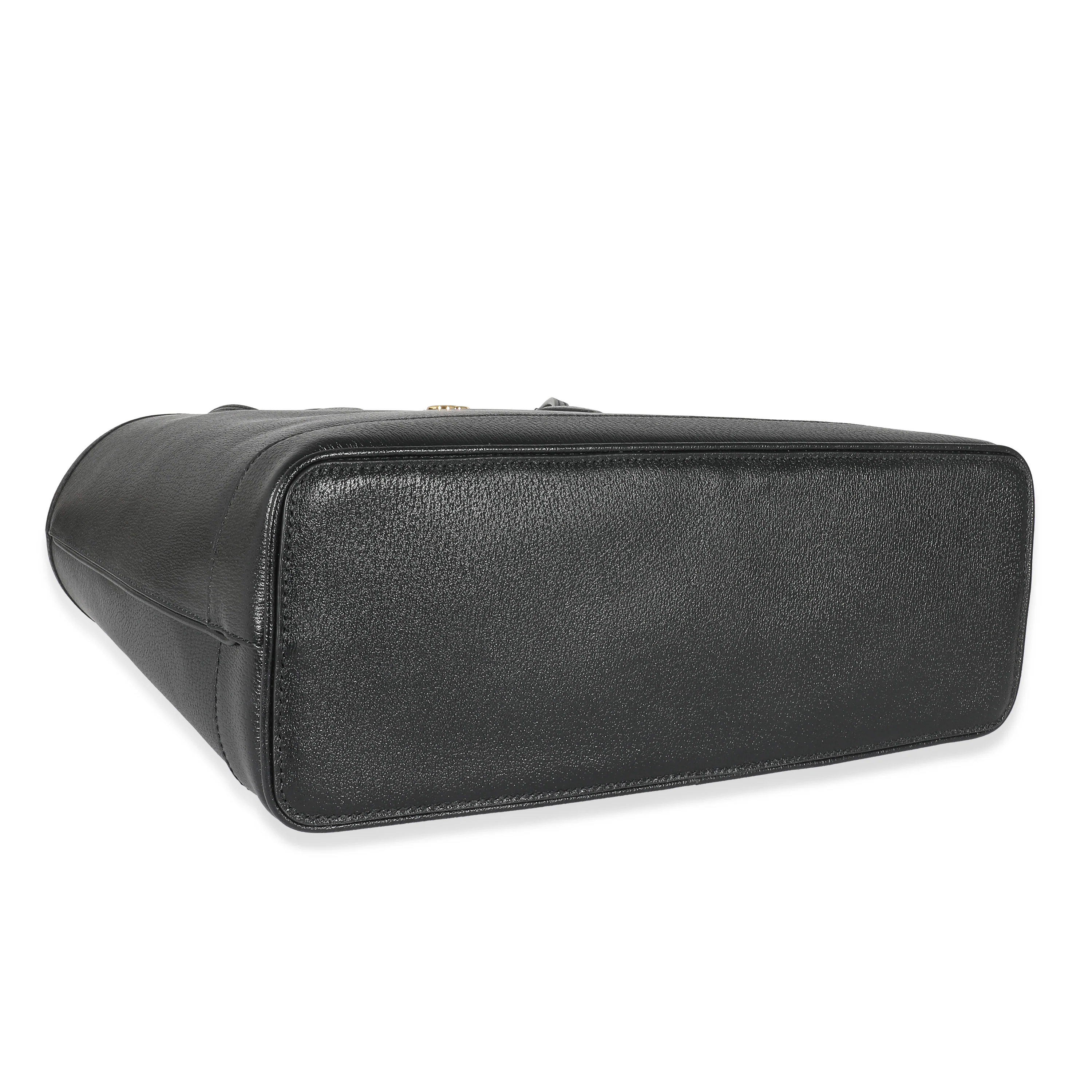 Gucci Black Leather Medium Ophidia Tote - Image 6