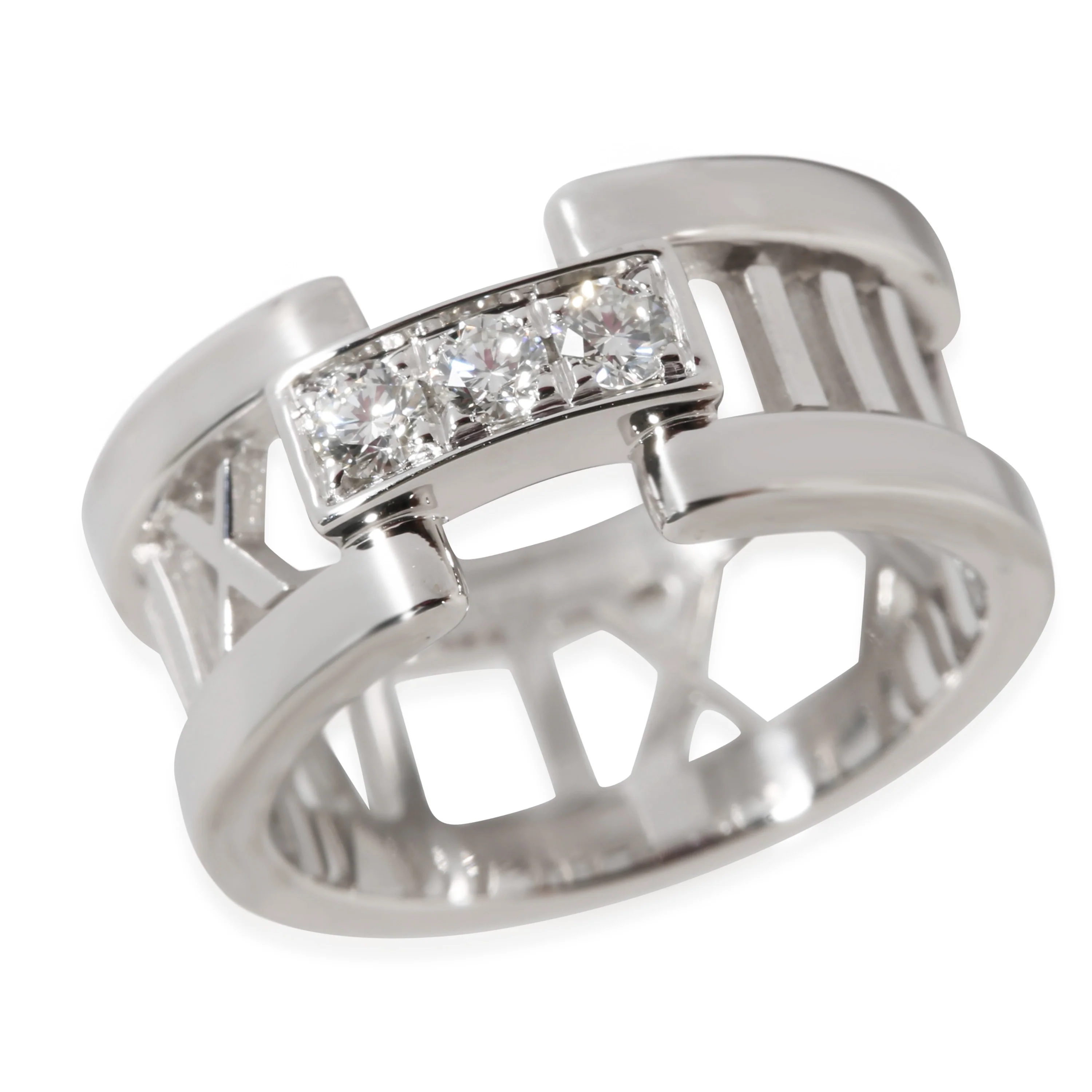 Atlas Ring in 18K White Gold 0.12 CTW - Image 3