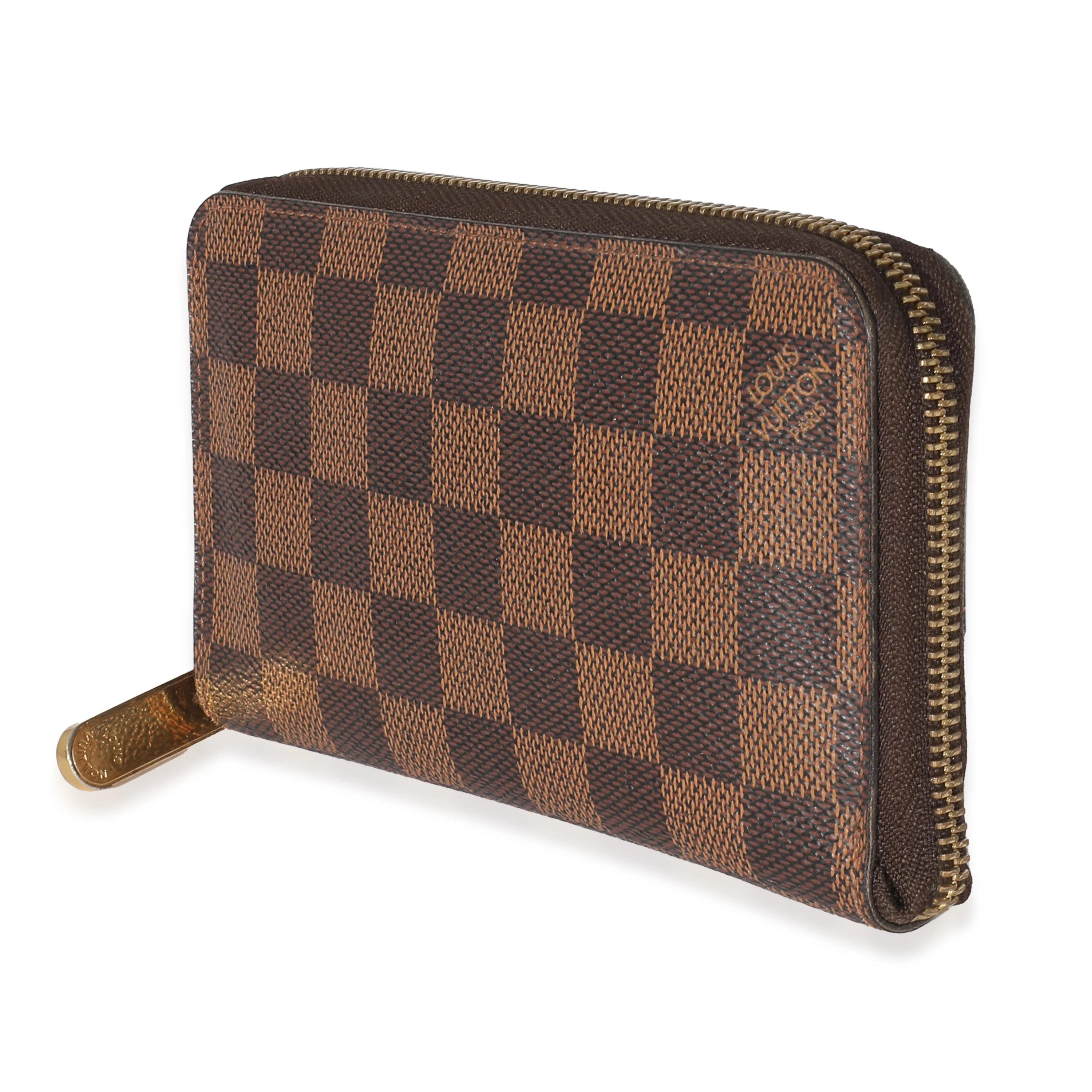 Louis Vuitton Damier Ebene Canvas Zippy Compact Wallet - Image 2