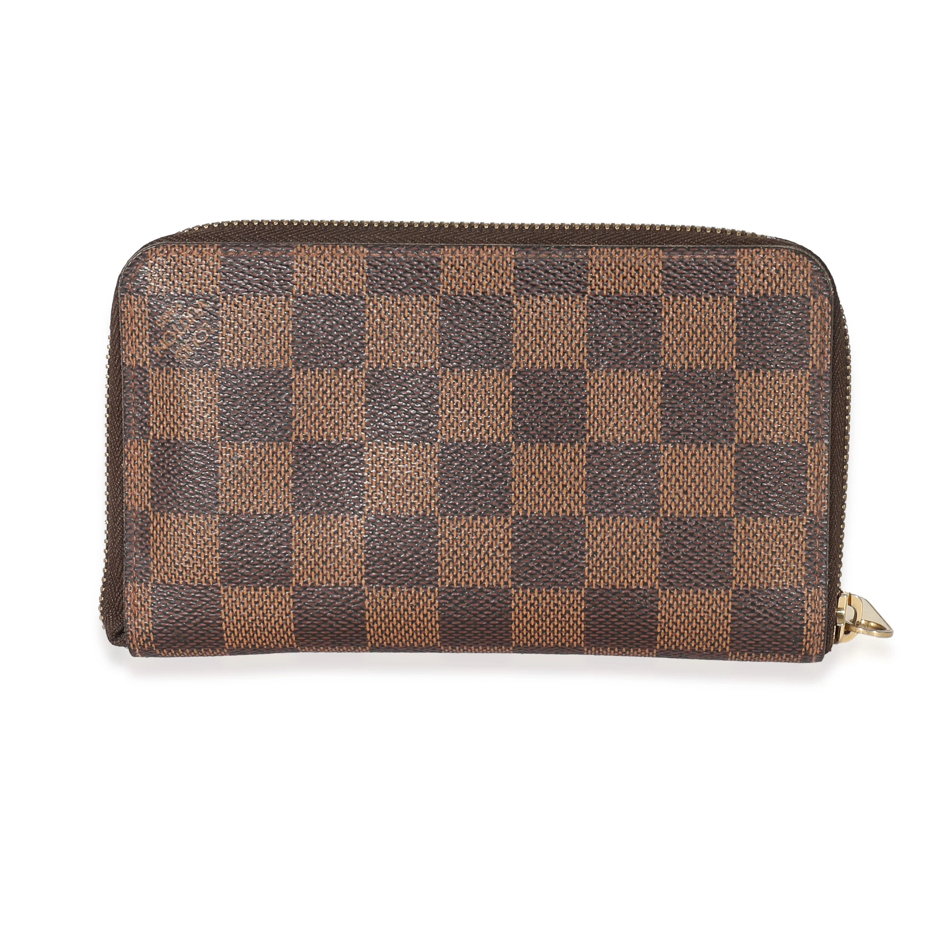 Louis Vuitton Damier Ebene Canvas Zippy Compact Wallet - Image 4