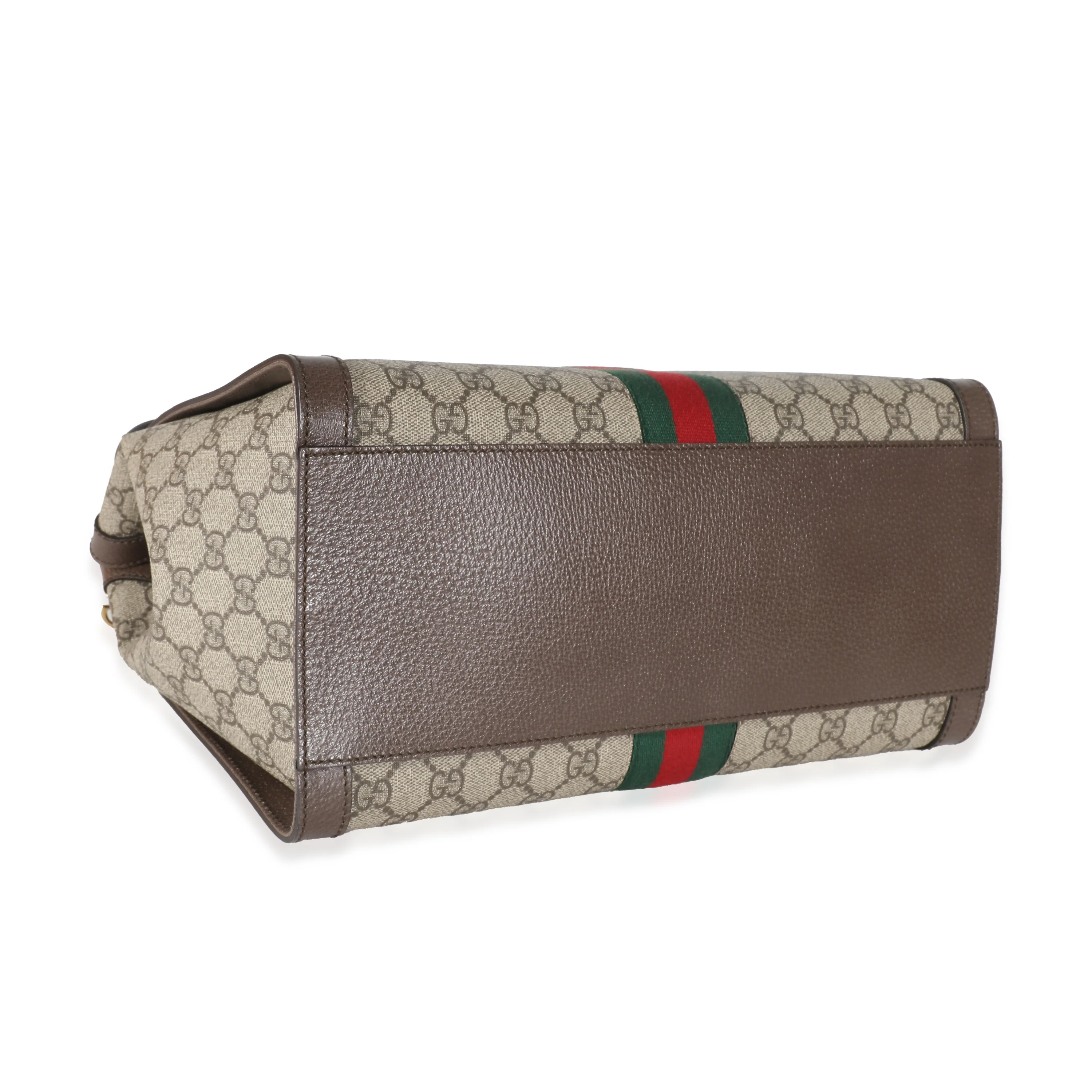 Gucci Beige GG Supreme Canvas Medium Ophidia Tote - Image 4