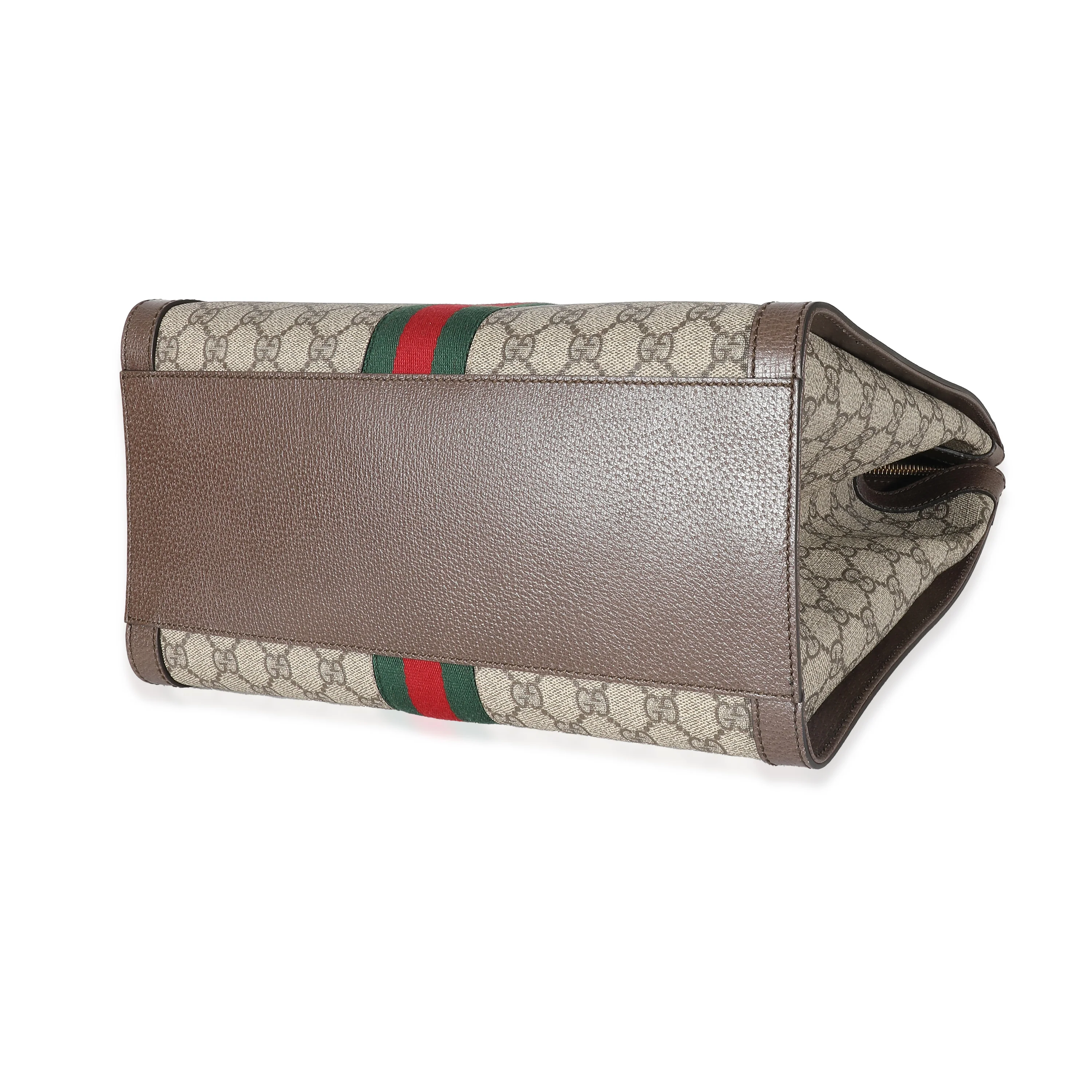 Gucci Beige GG Supreme Canvas Medium Ophidia Tote - Image 6