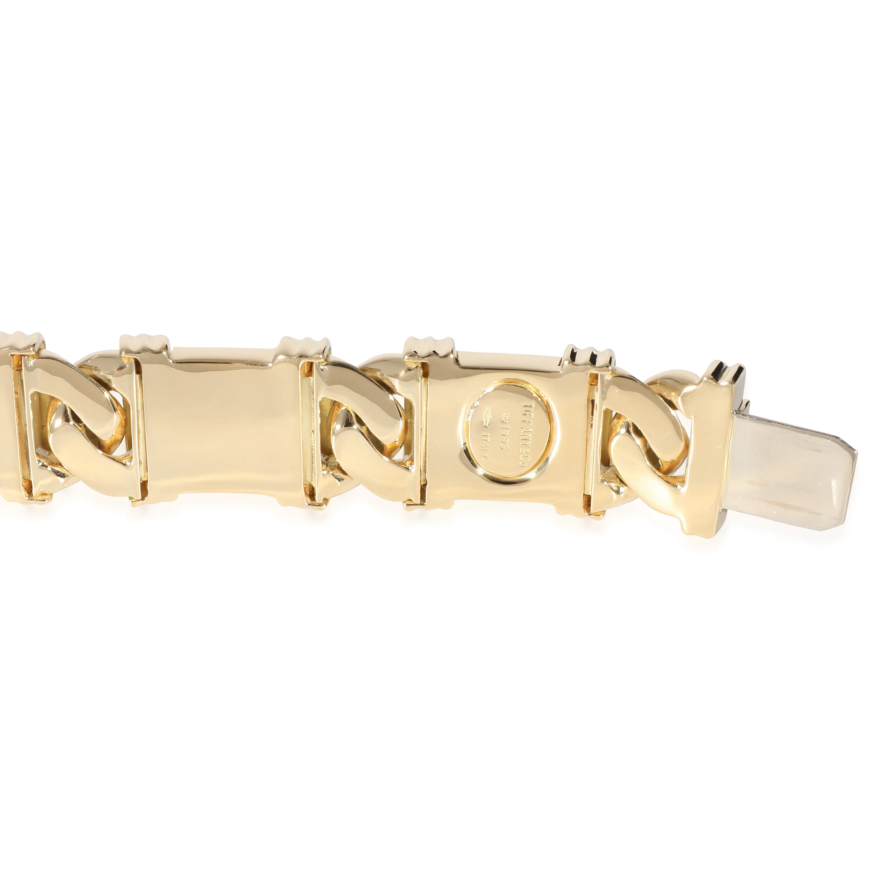 Tiffany & Co. Vintage Atlas Curb Linked Sections Bracelet in 18K Yellow Gold - Image 5