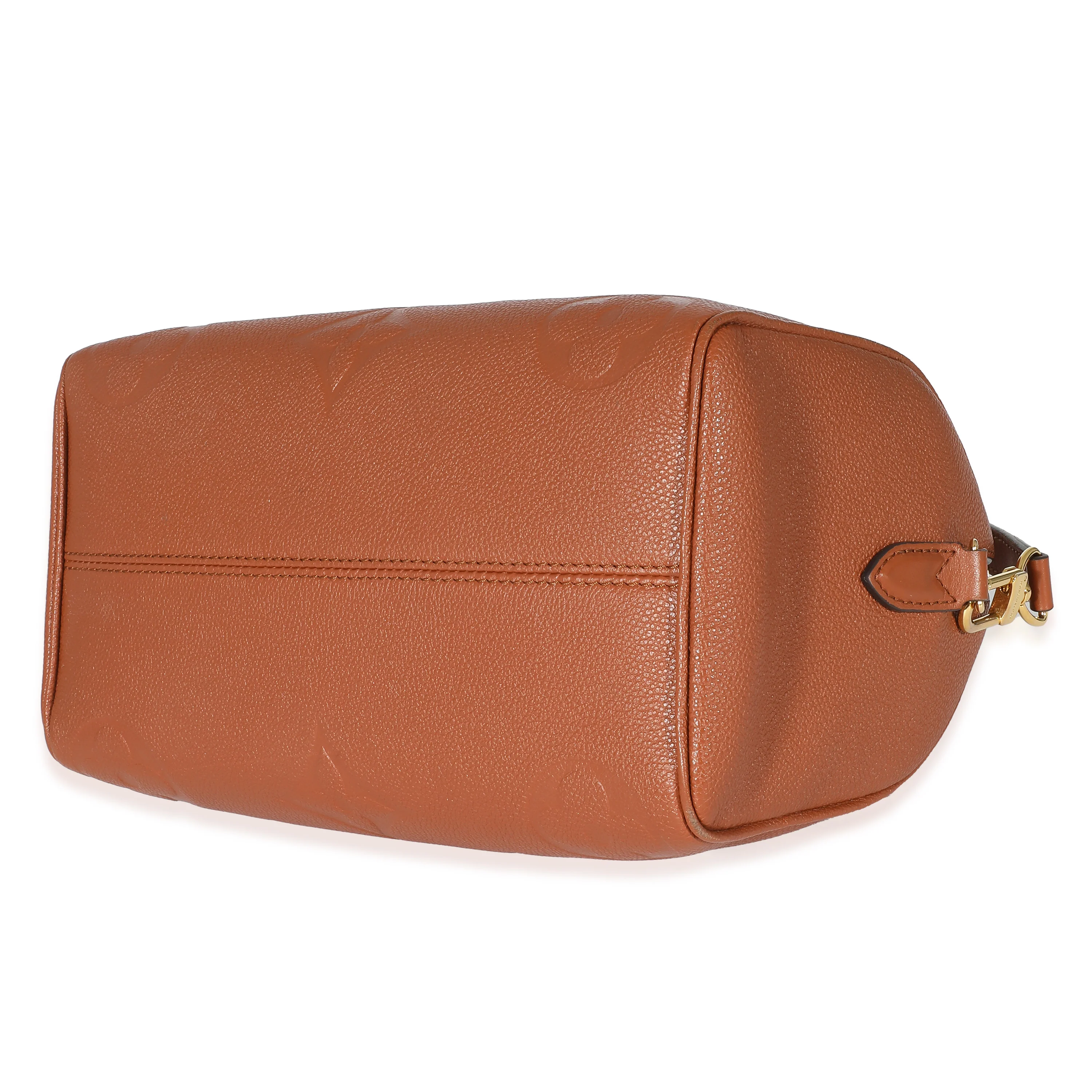 Louis Vuitton Cognac Giant Monogram Empreinte Speedy Bandouliere 25 - Image 5