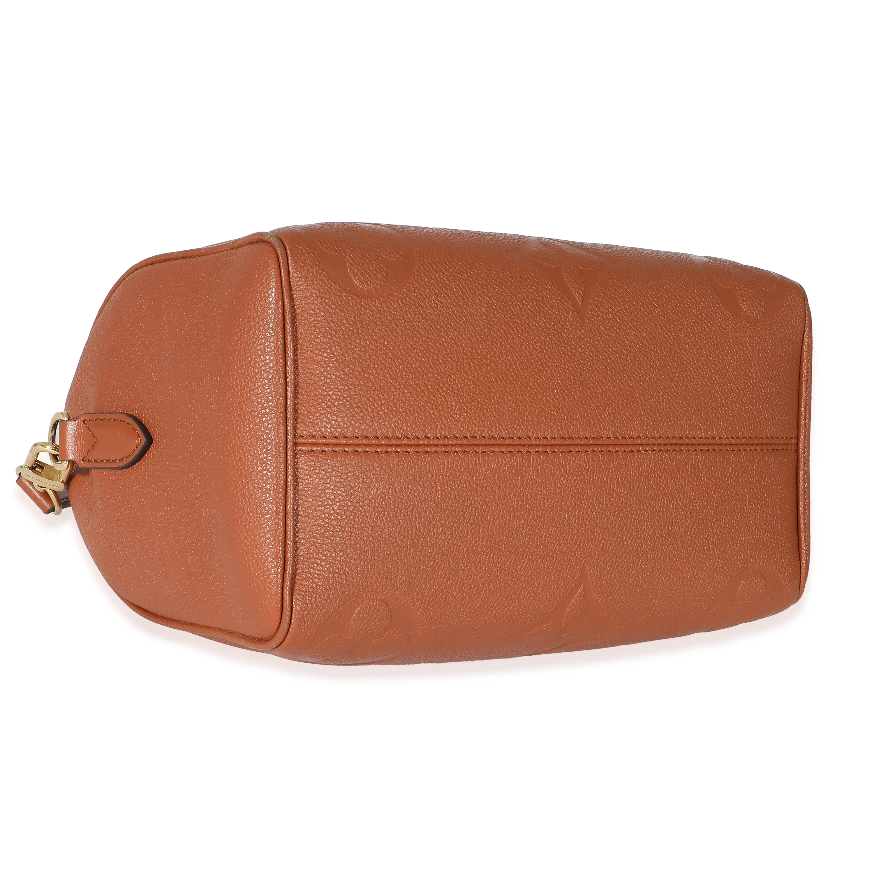 Louis Vuitton Cognac Giant Monogram Empreinte Speedy Bandouliere 25 - Image 7