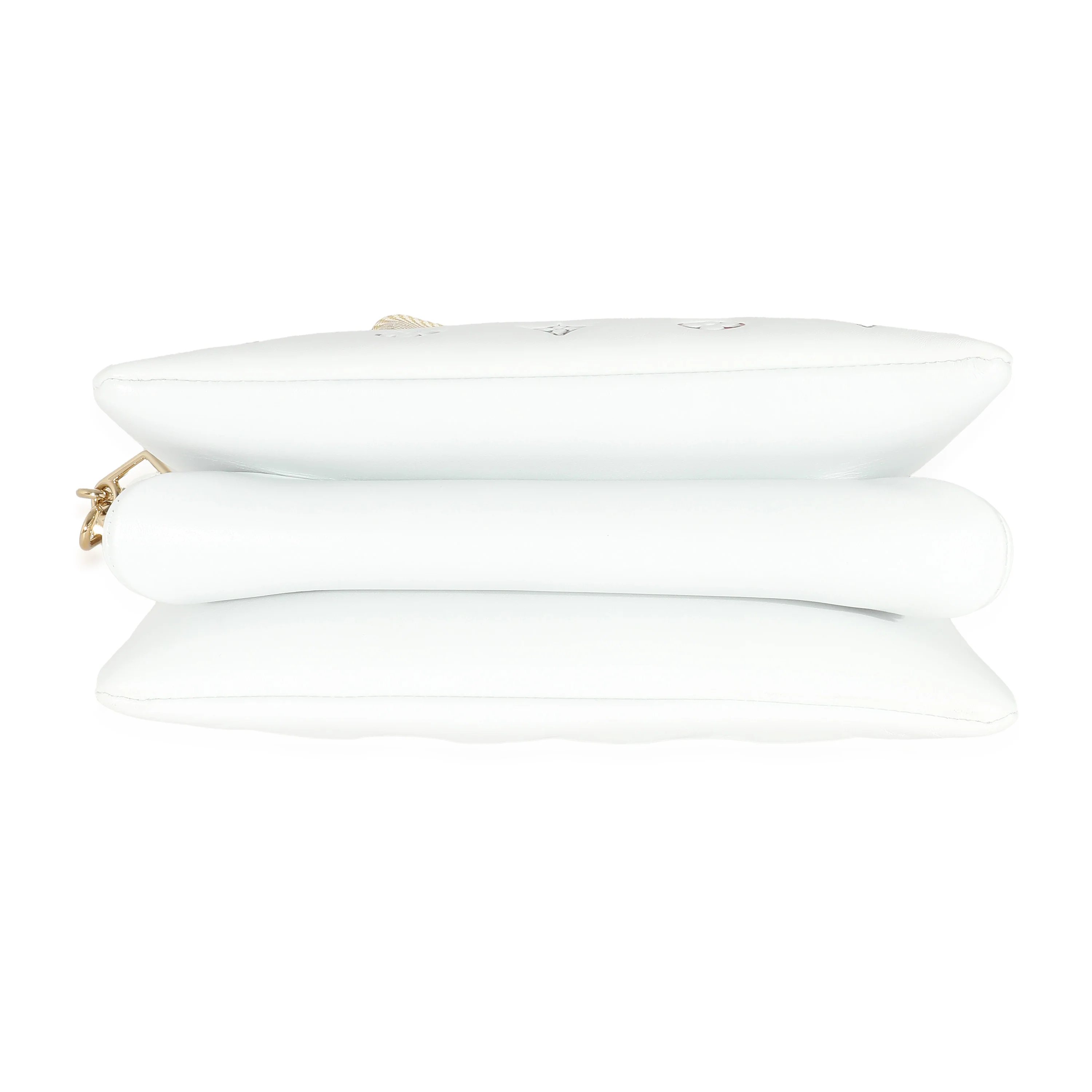 Louis Vuitton Cream Monogram Embossed Puffy Lambskin LV Garden Coussin PM - Image 6