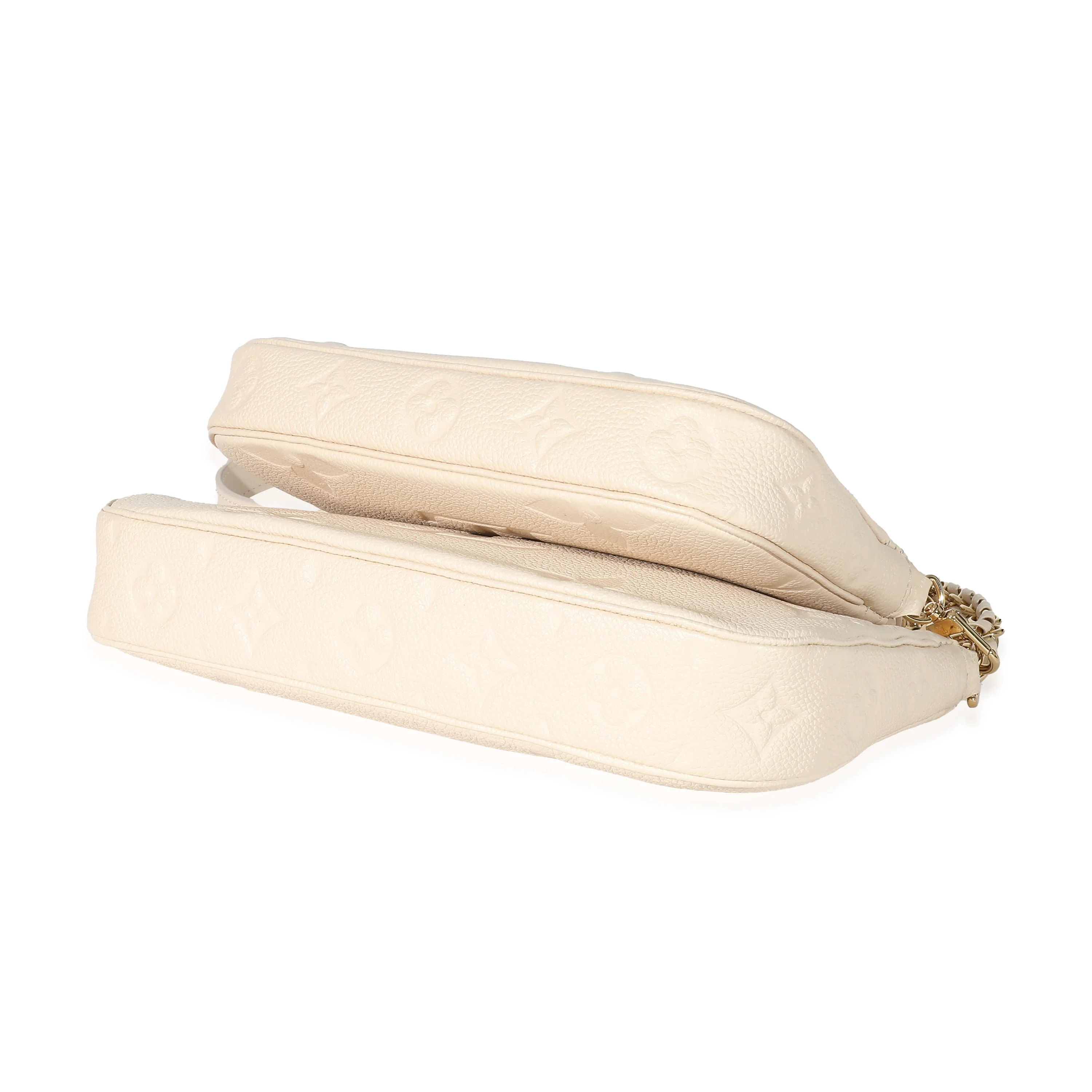 Louis Vuitton Cream Monogram Empreinte Multi Pochette Accessoires - Image 5