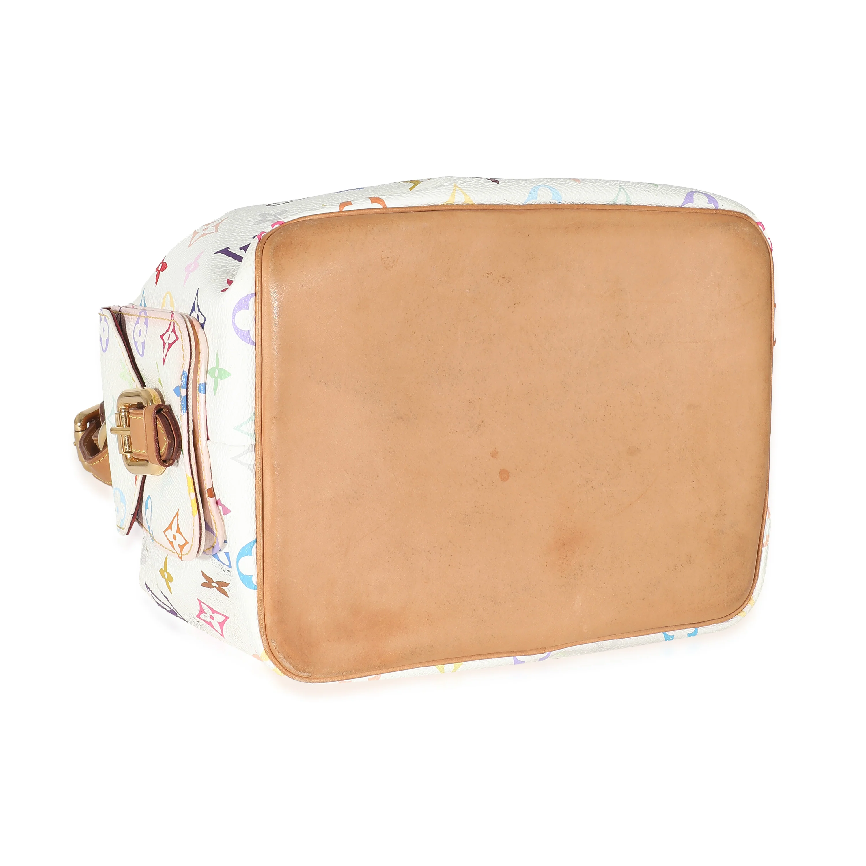 Louis Vuitton x Takashi Murakami White Monogram Multicolore Canvas Petit Noé - Image 3