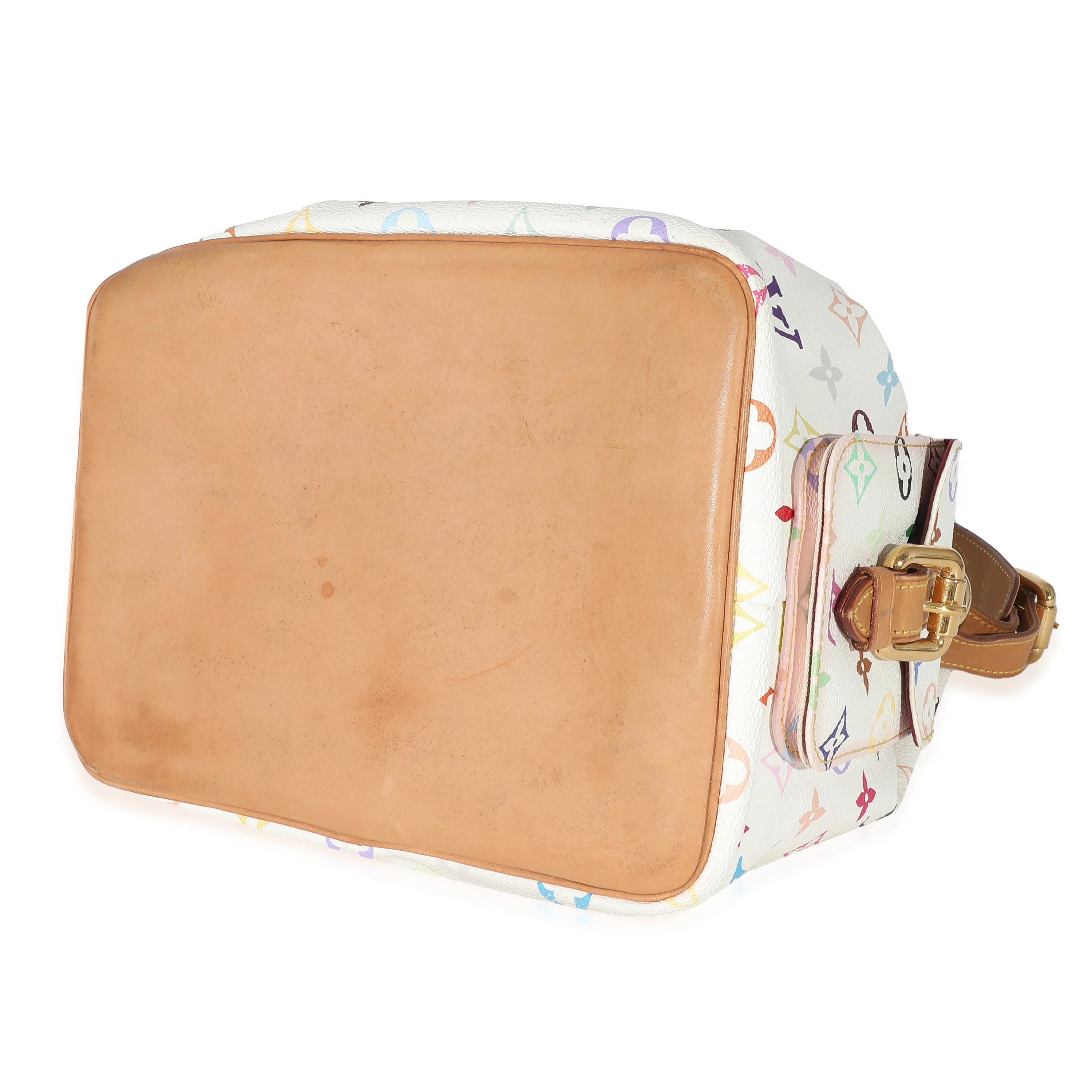 Louis Vuitton x Takashi Murakami White Monogram Multicolore Canvas Petit Noé - Image 7