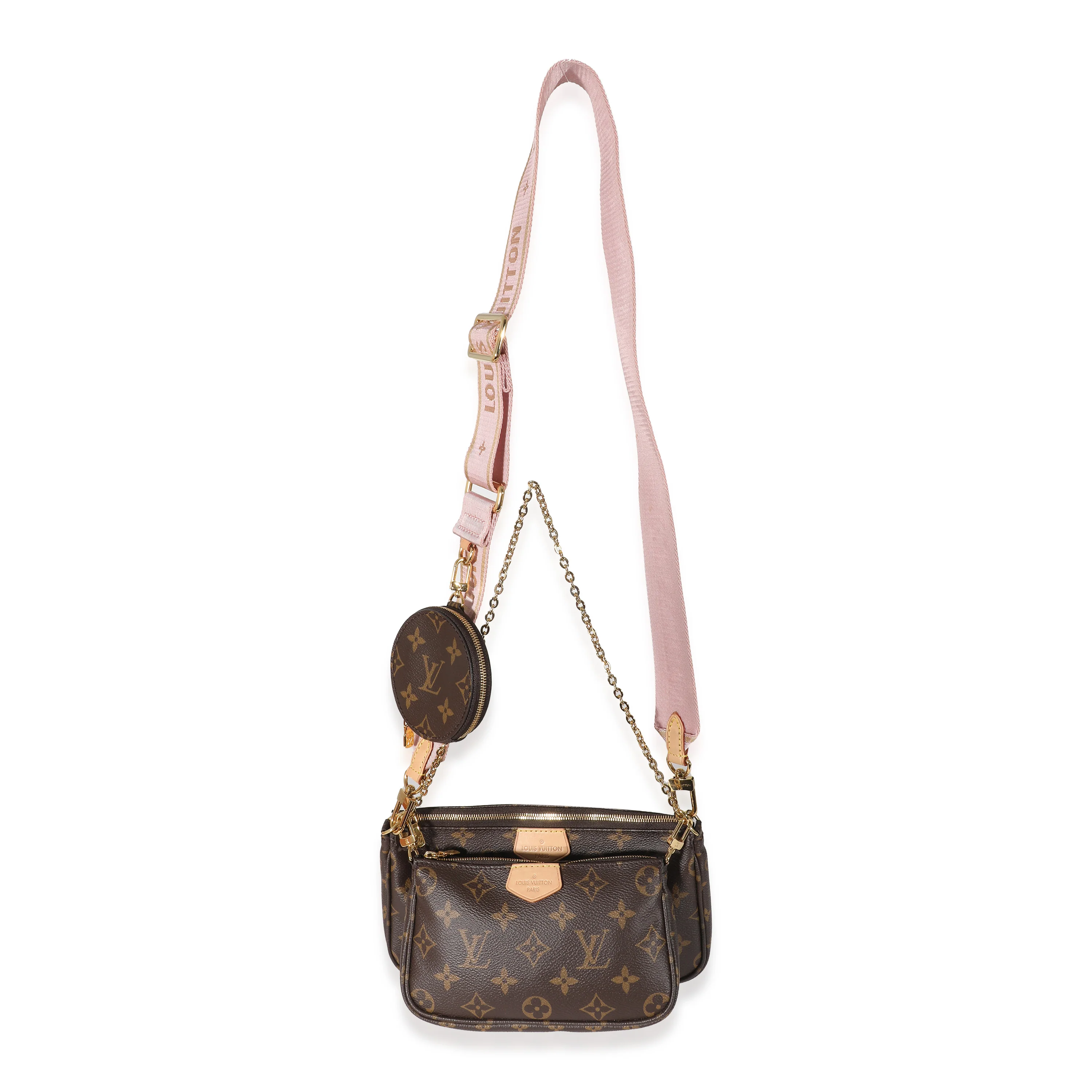 Louis Vuitton Rose Clair Monogram Canvas Multi Pochette Accessoires - Image 5