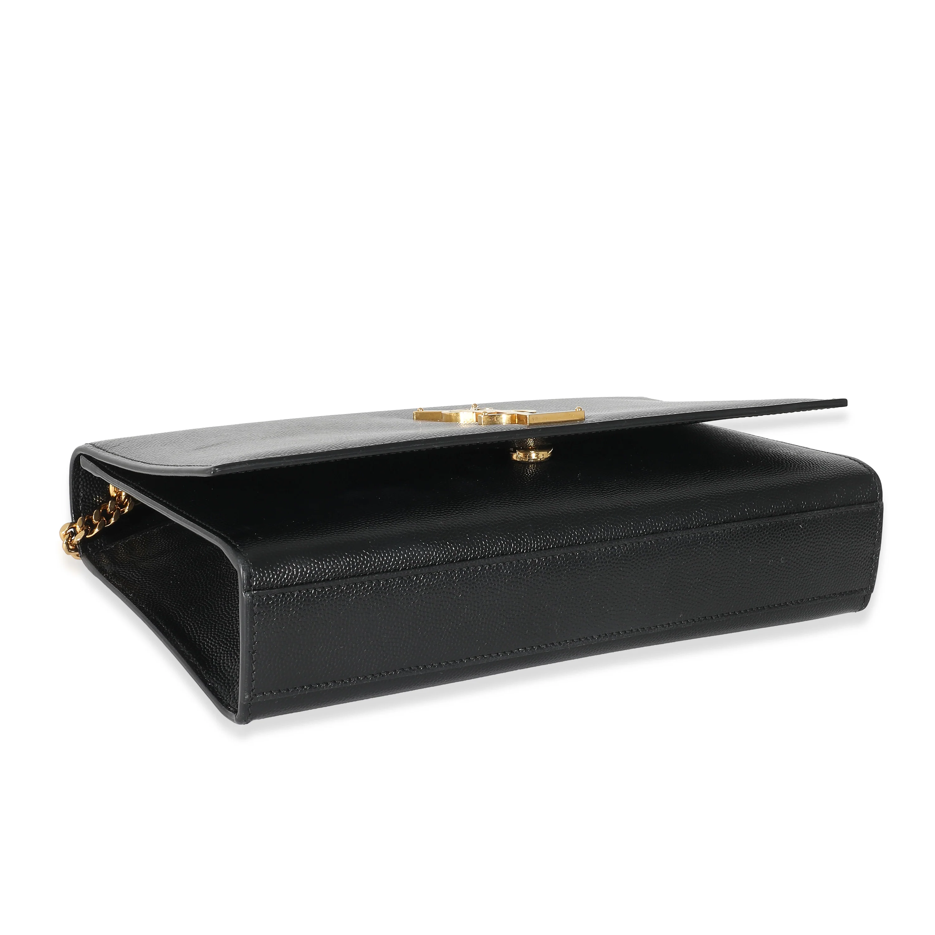 Saint Laurent Black Grain De Poudre Medium Kate Bag - Image 3