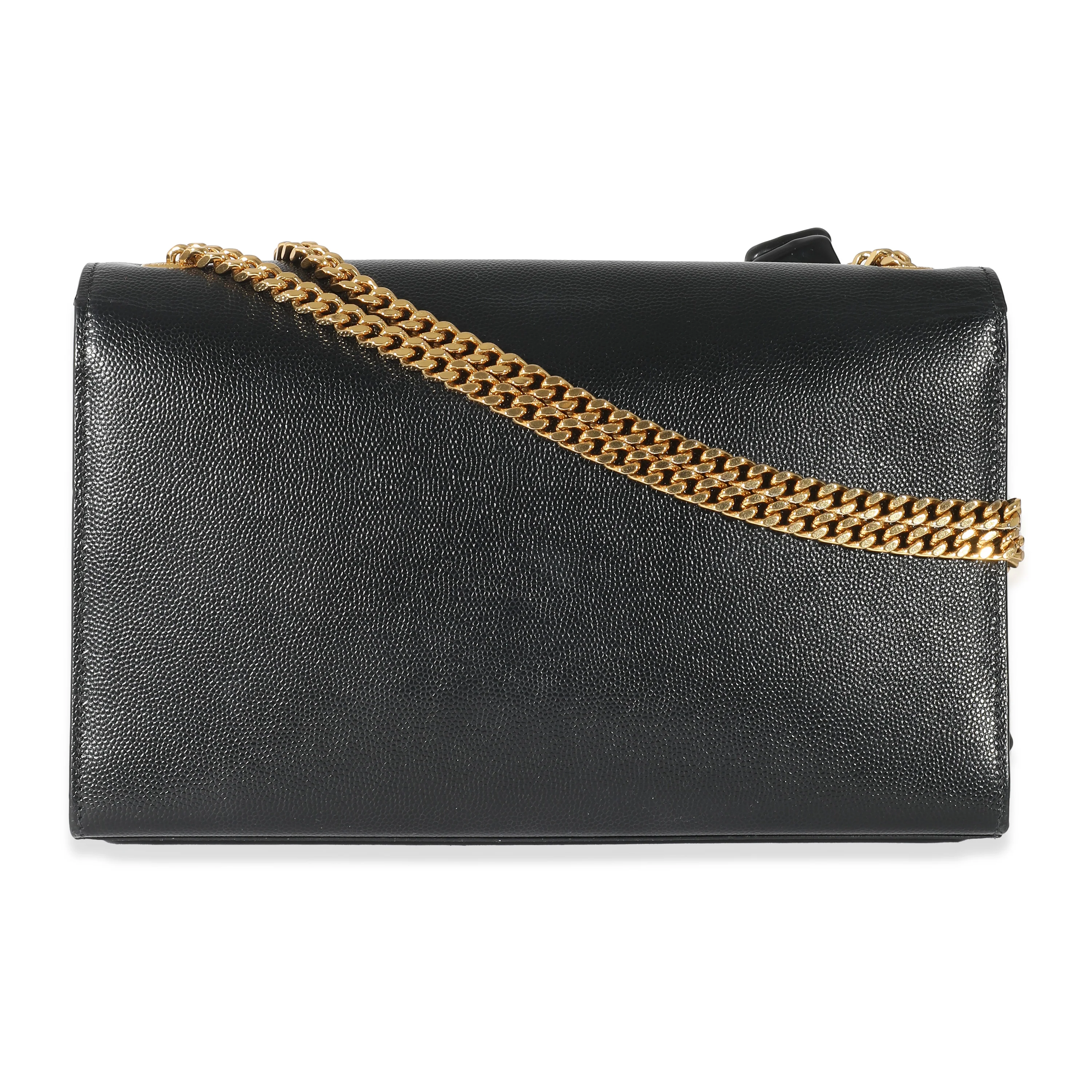 Saint Laurent Black Grain De Poudre Medium Kate Bag - Image 4