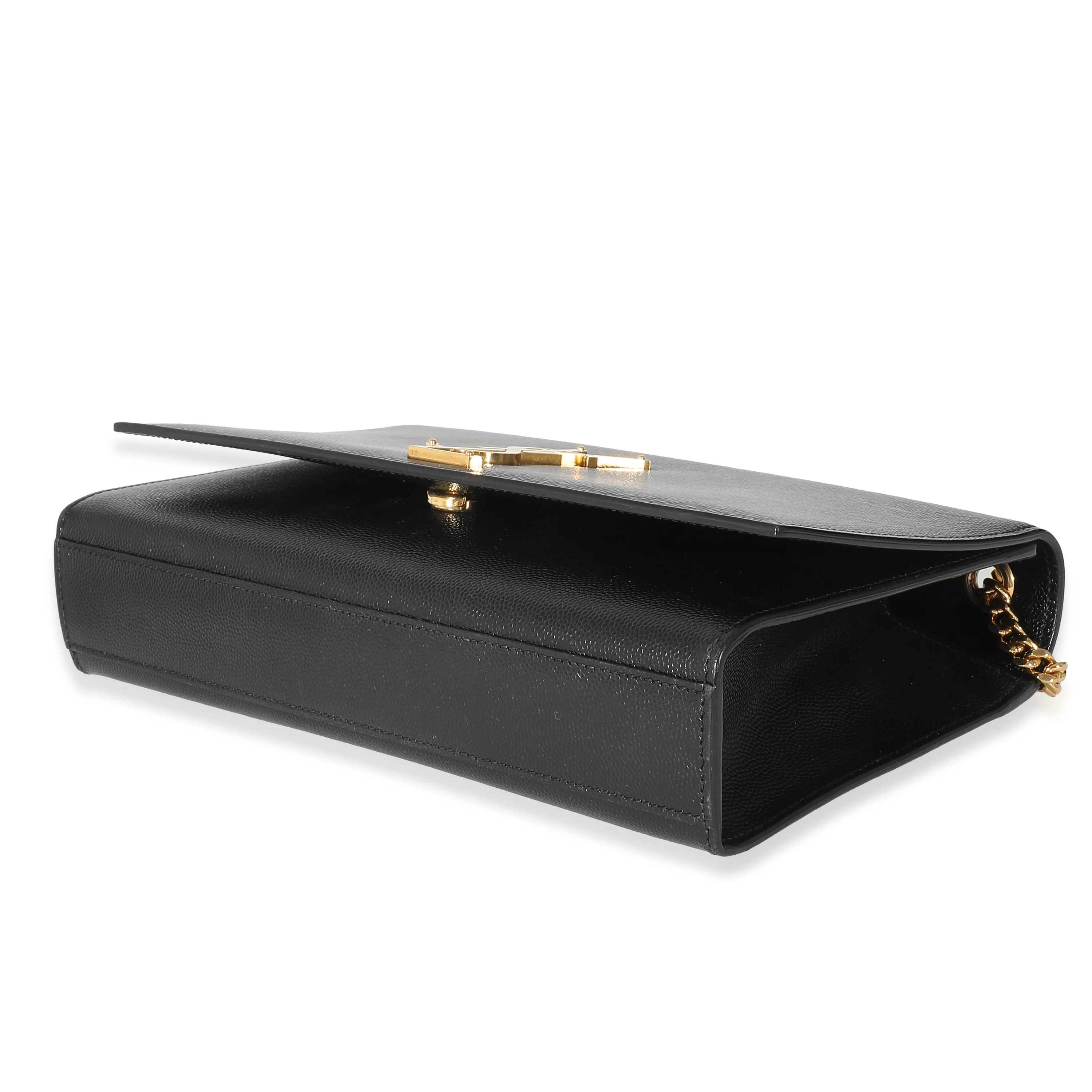Saint Laurent Black Grain De Poudre Medium Kate Bag - Image 7