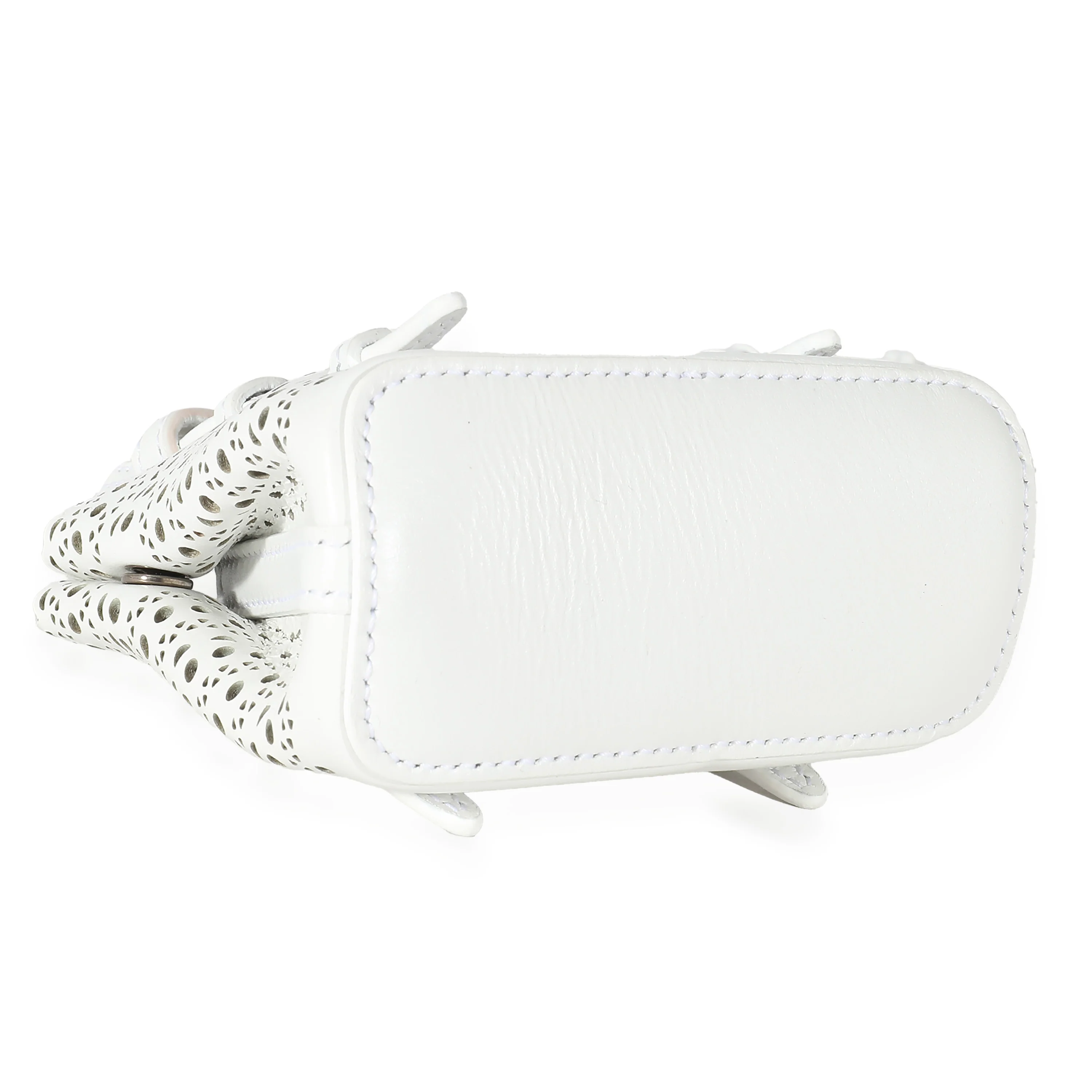 Alaia Blanc Optique Calfskin Mini Mina Bag - Image 2