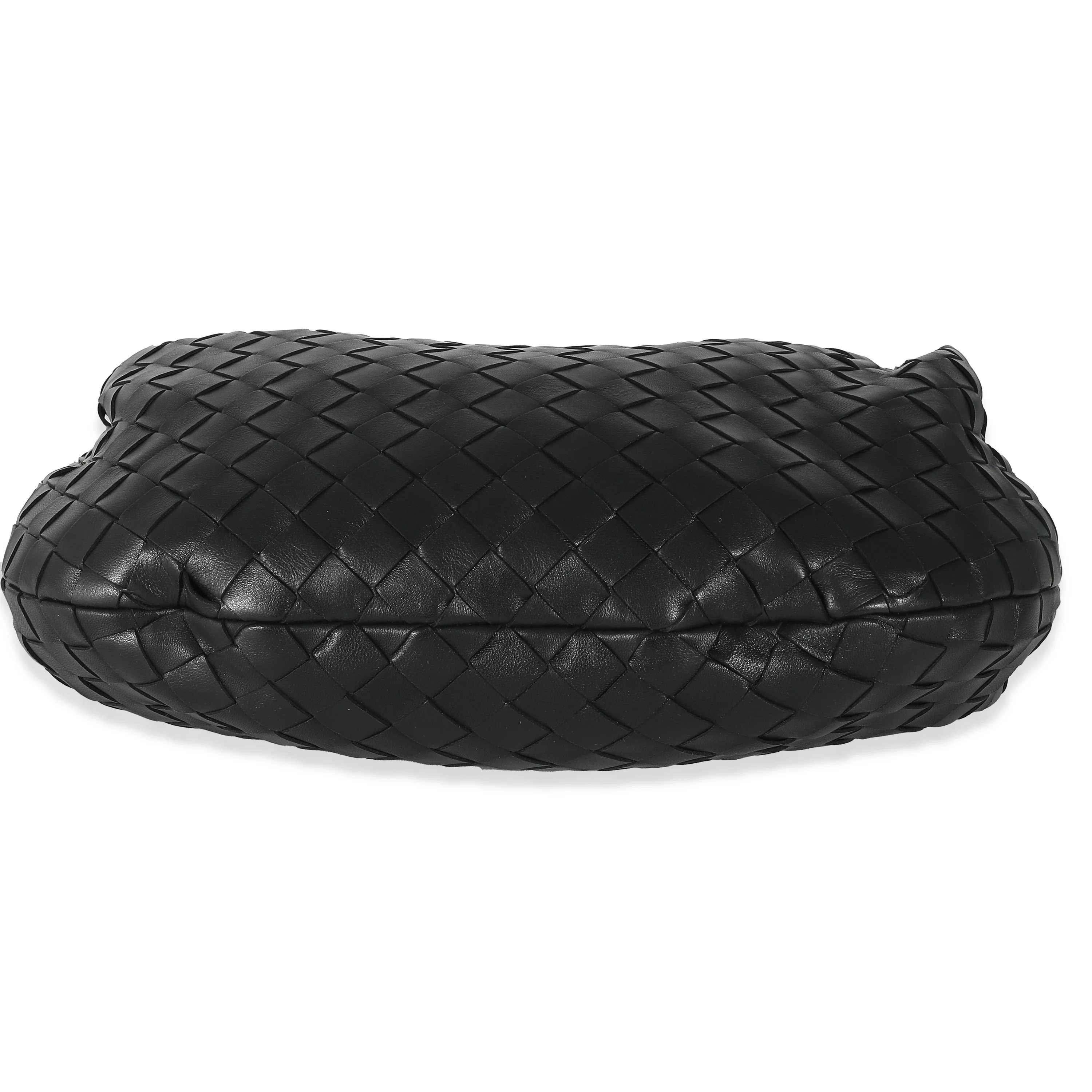 Bottega Veneta Black Intrecciato Lambskin Teen Jodie - Image 5