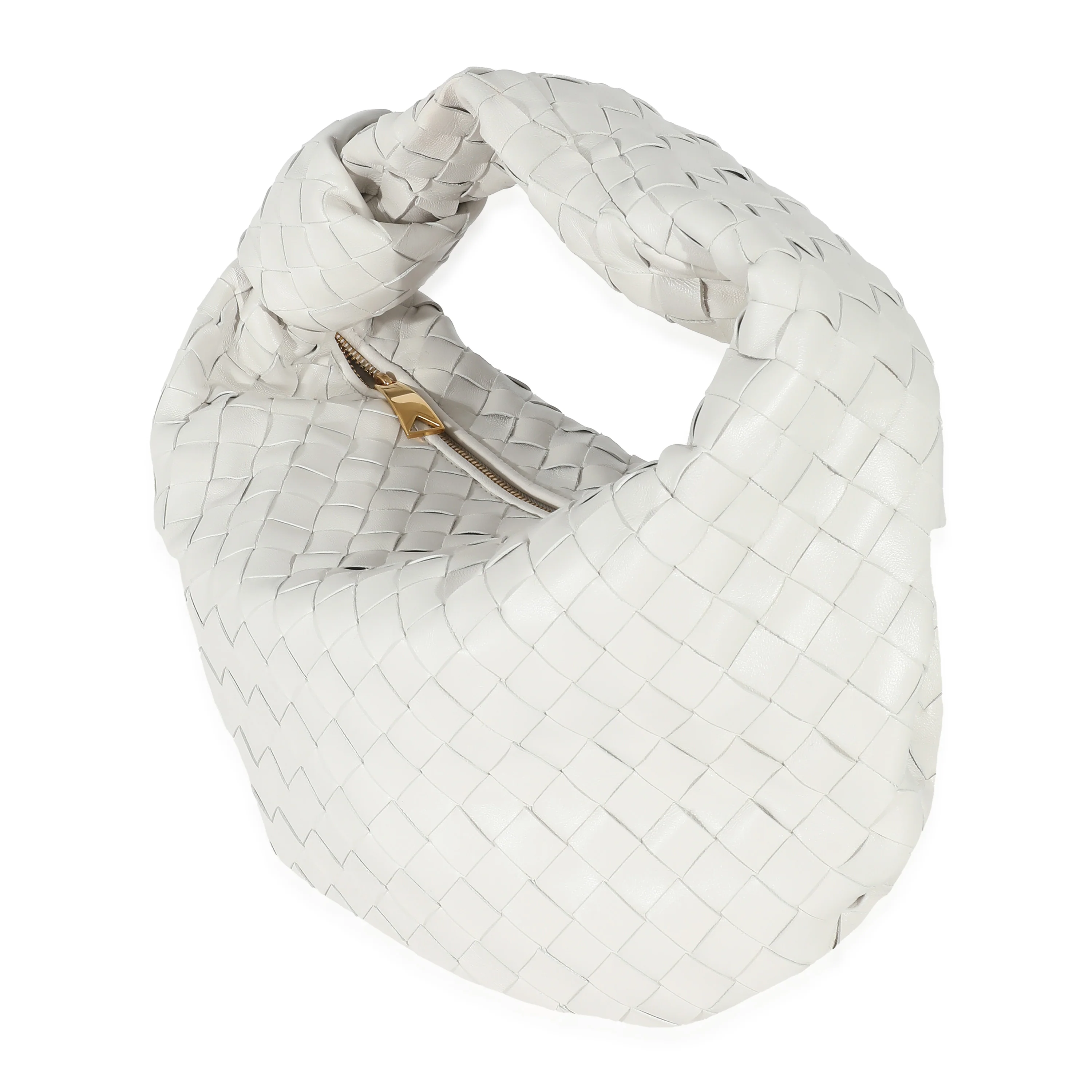 Bottega Veneta White Intrecciato Lambskin Teen Jodie - Image 2