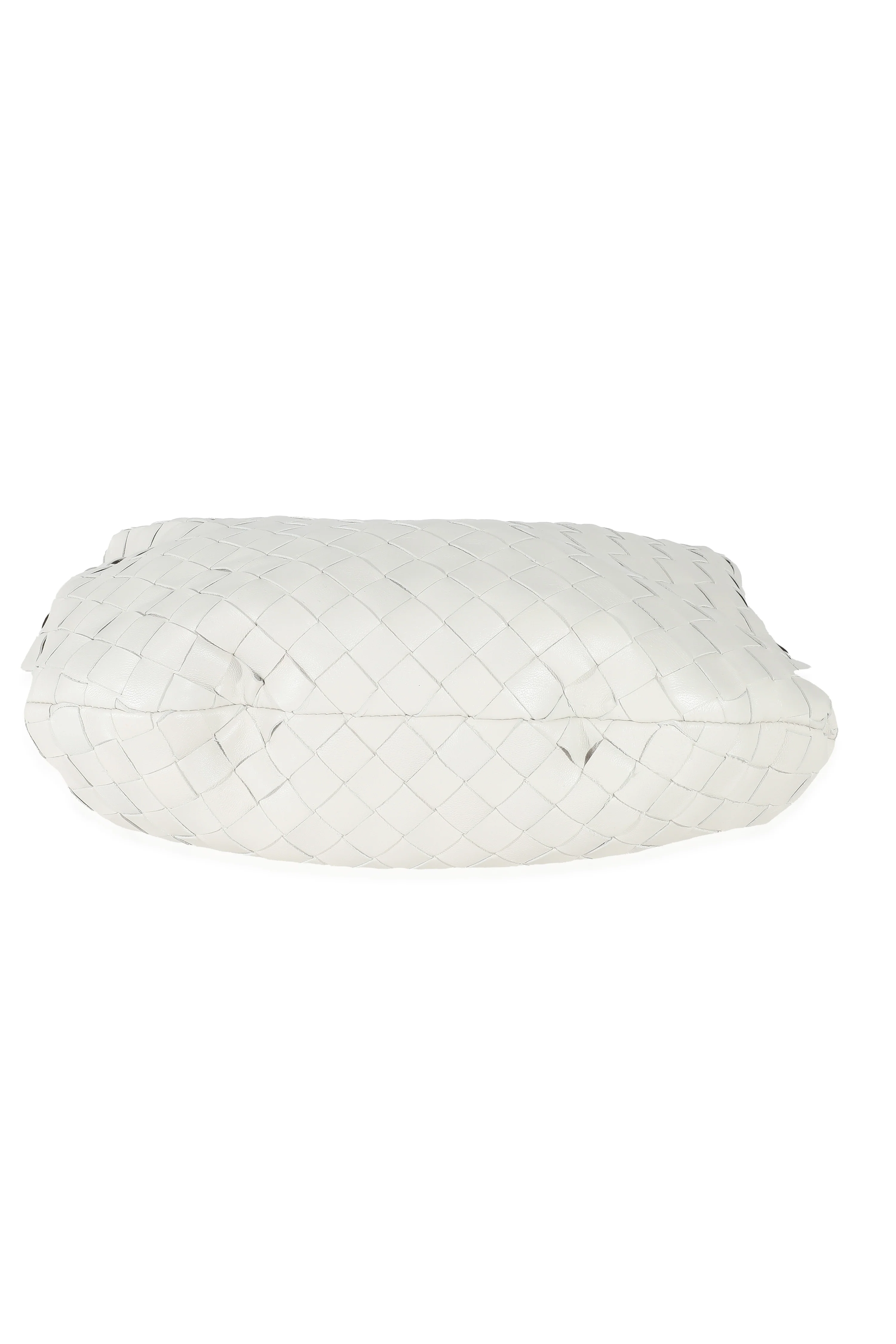 Bottega Veneta White Intrecciato Lambskin Teen Jodie - Image 4