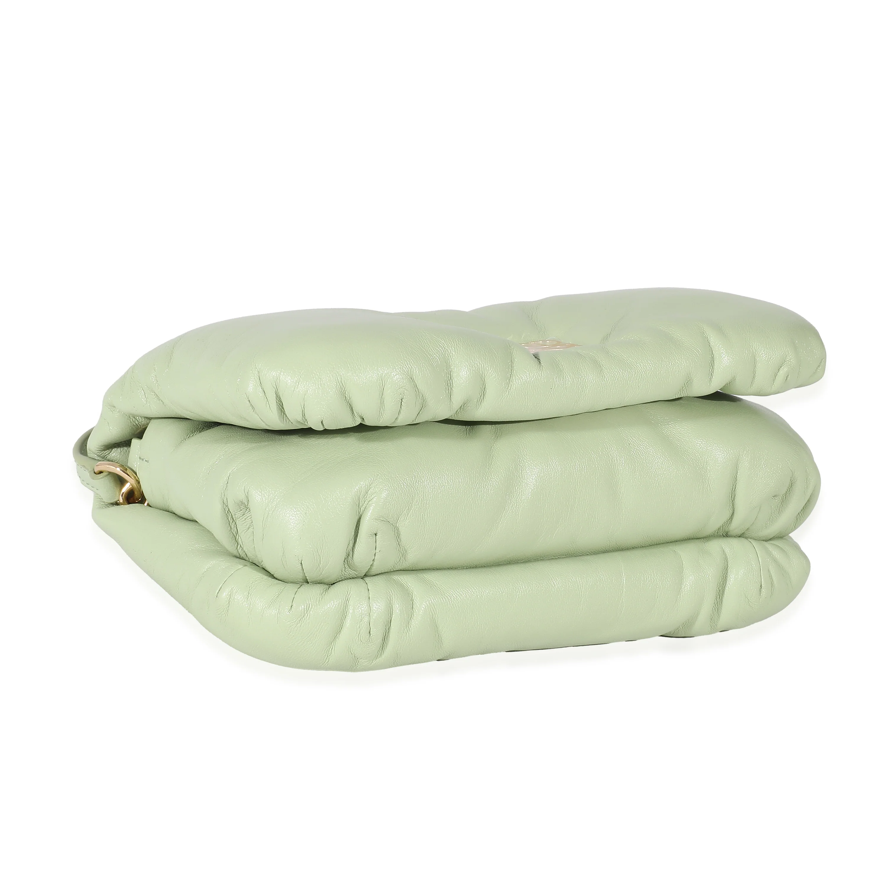 Loewe Shiny Nappa Lambskin Pale Green Mini Puffer Goya Bag - Image 6