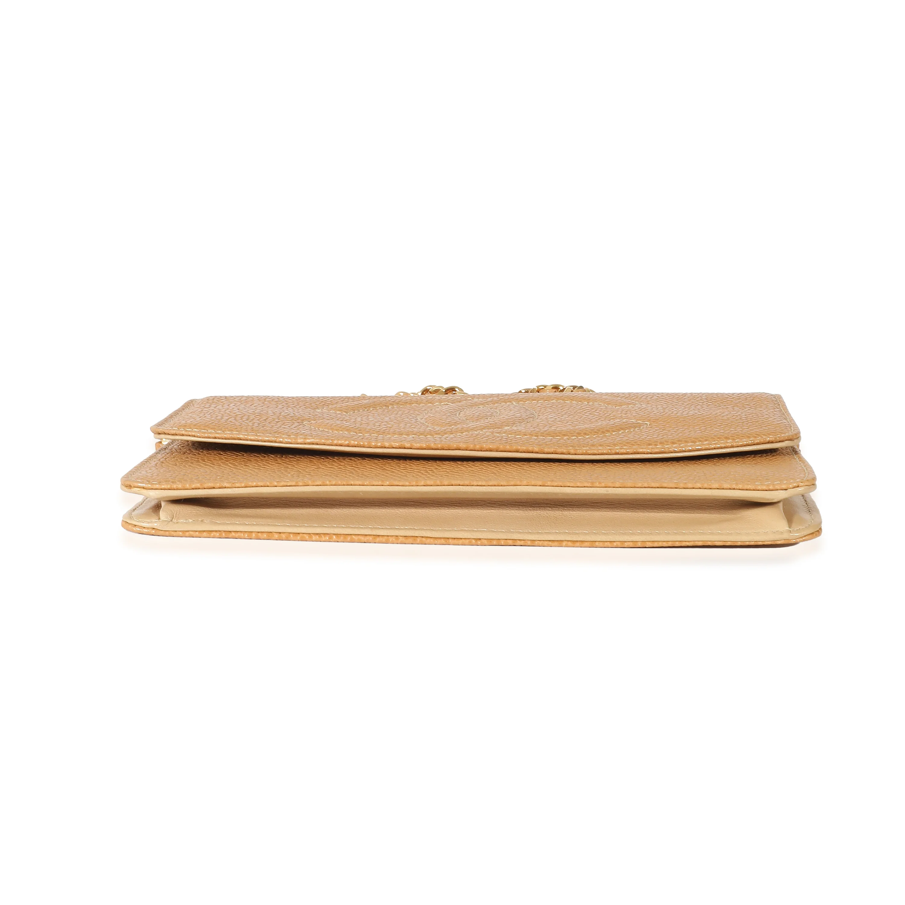 Chanel Brown Caviar Timeless Wallet On Chain - Image 5