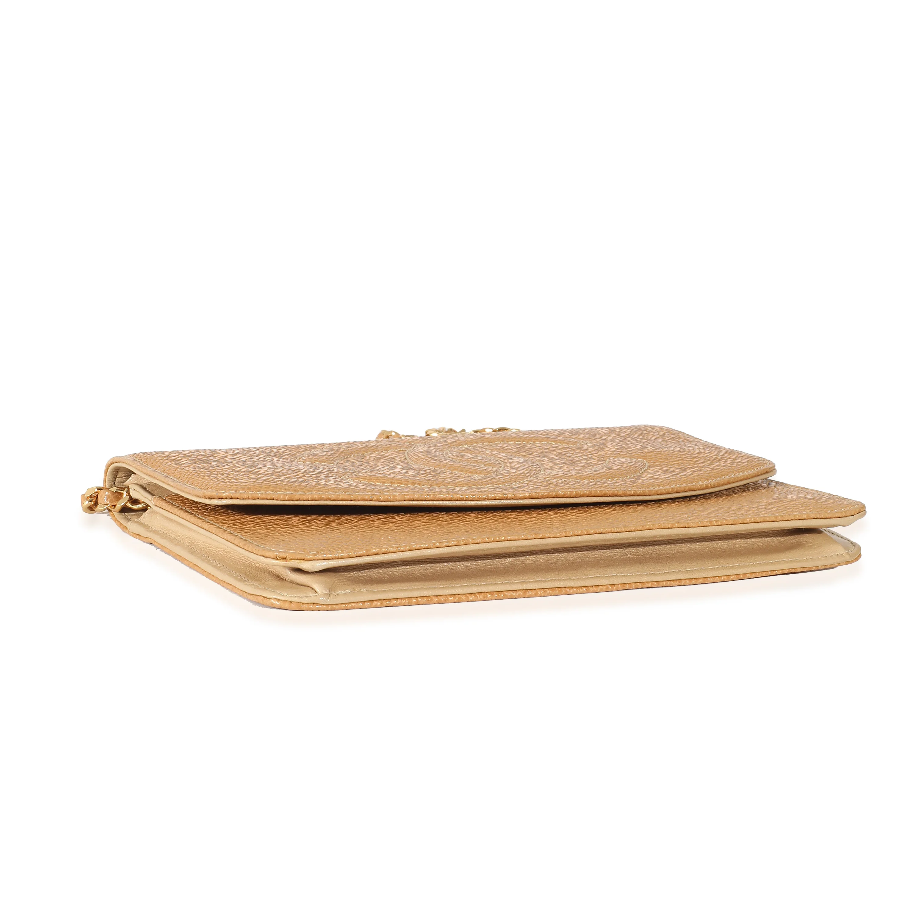 Chanel Brown Caviar Timeless Wallet On Chain - Image 6