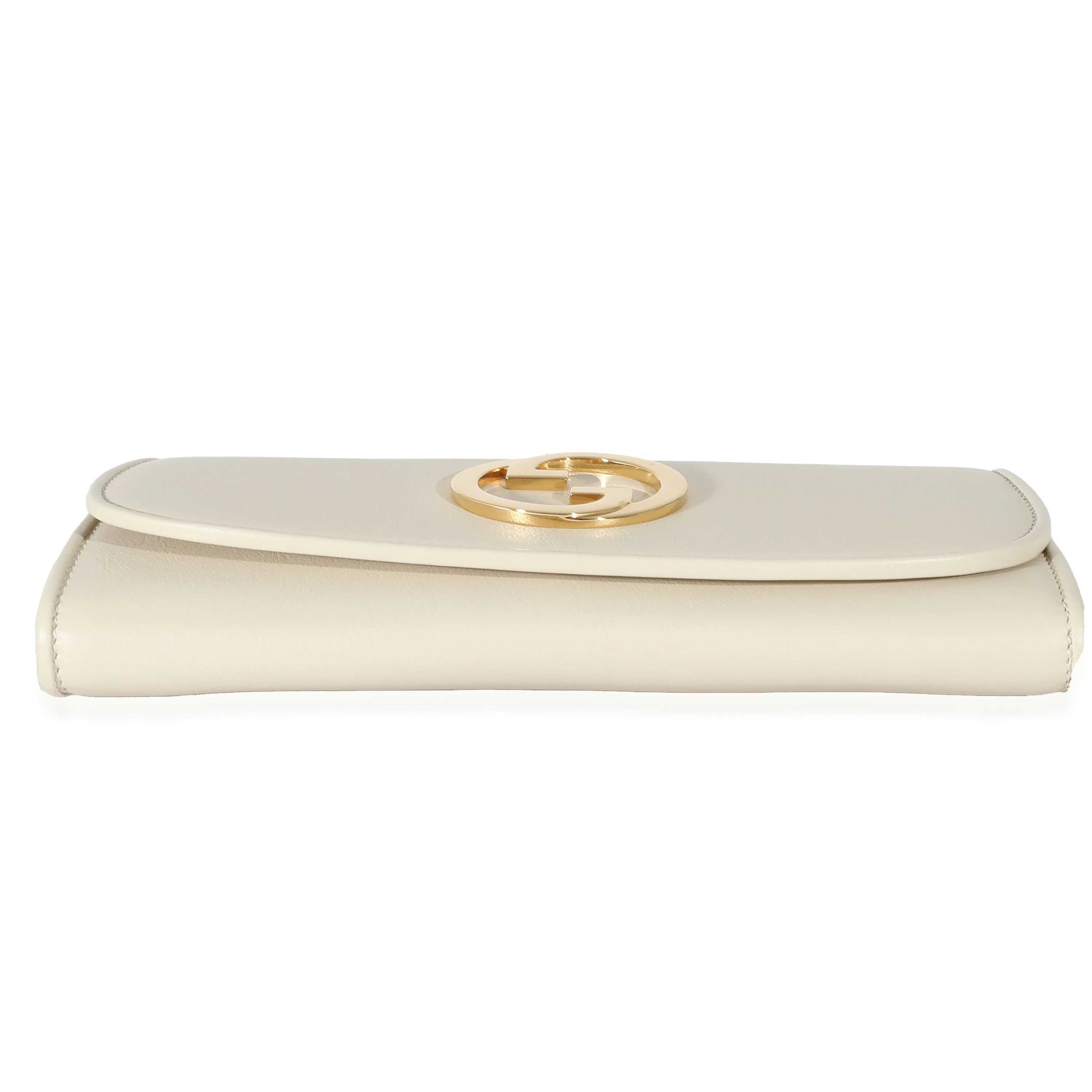 Gucci White Leather Blondie Continental Chain Wallet - Image 4