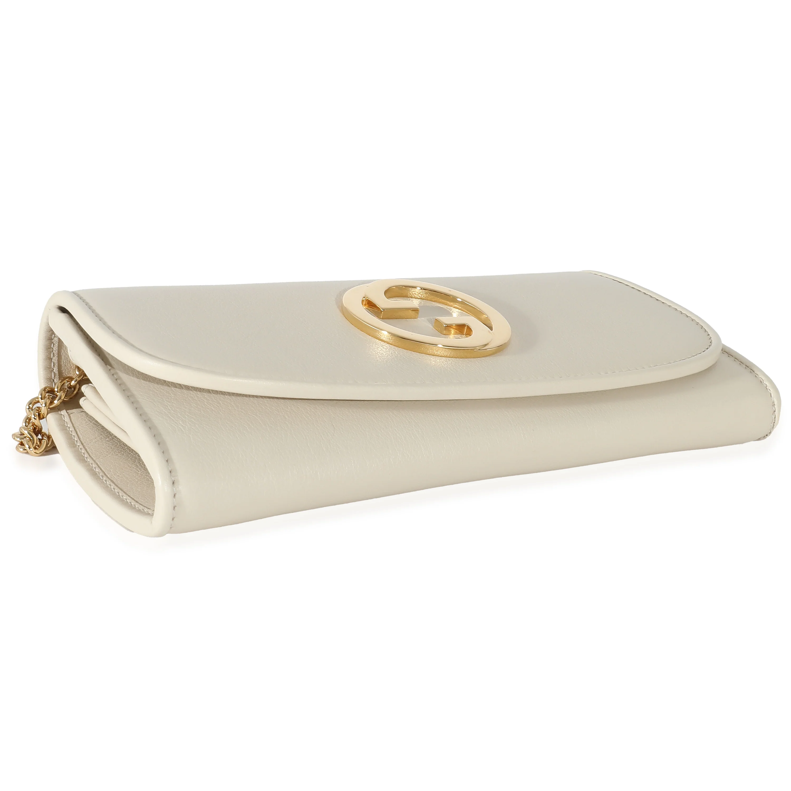 Gucci White Leather Blondie Continental Chain Wallet - Image 5