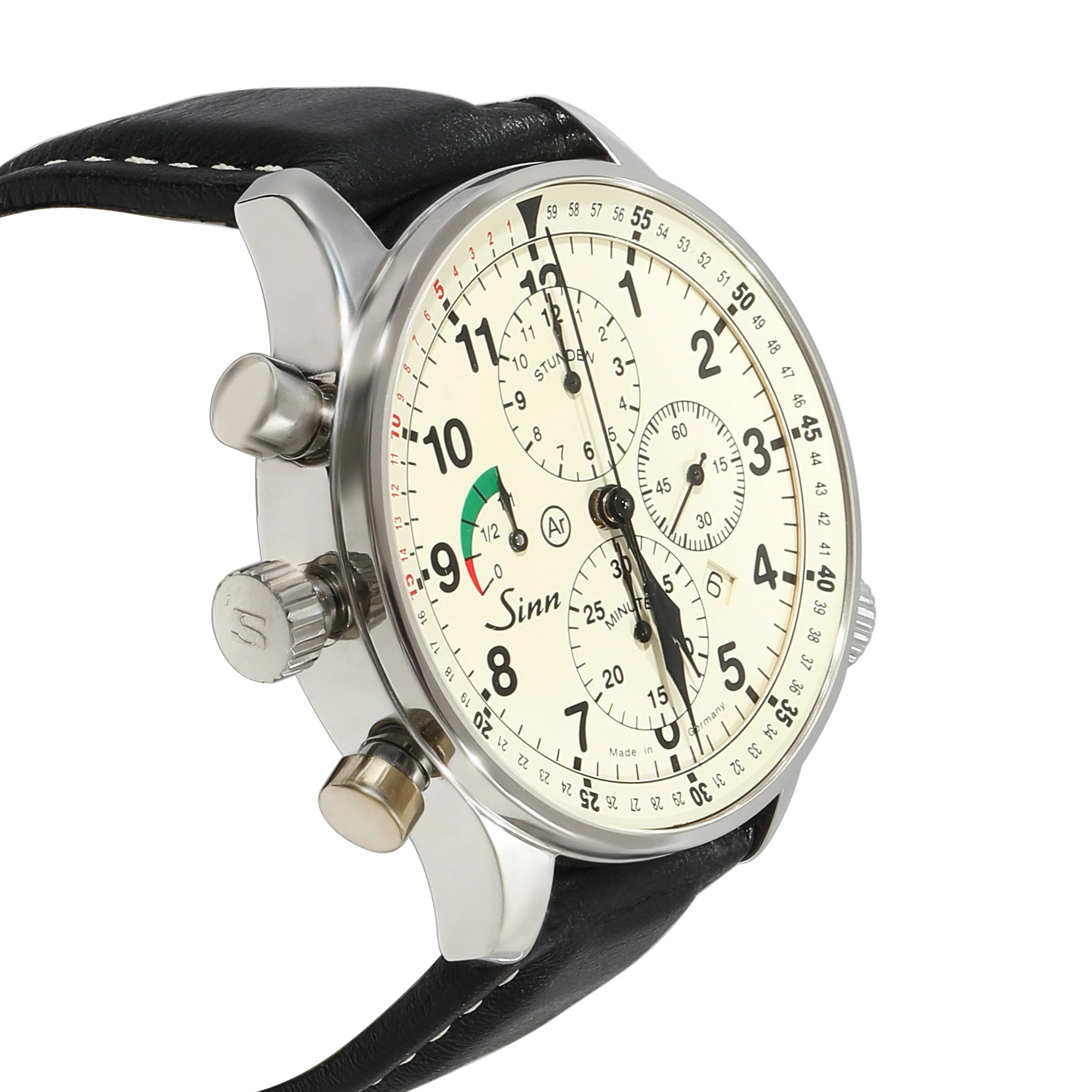 Sinn Rallye Chronograph 917-GR Mens Watch in Stainless Steel - Image 2