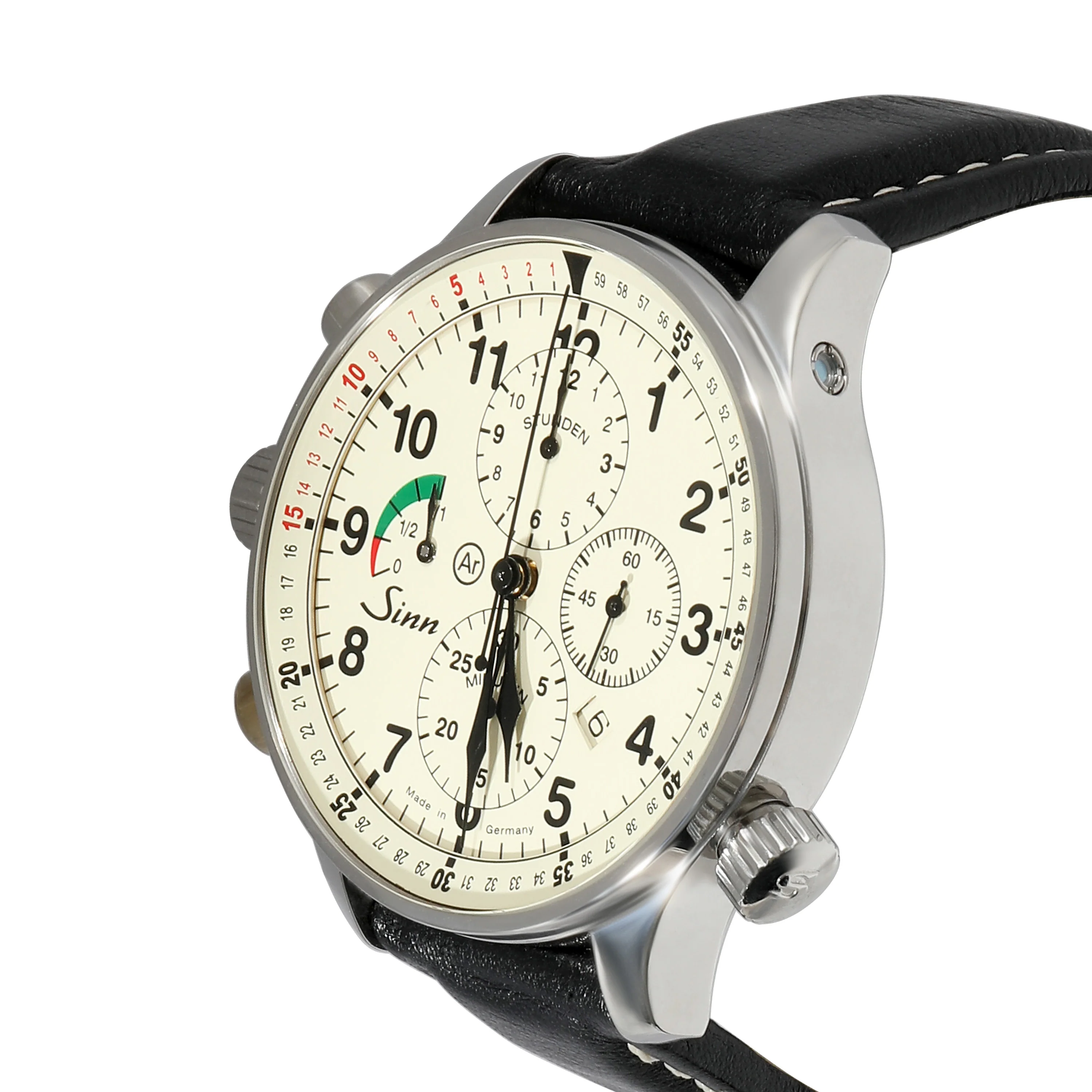 Sinn Rallye Chronograph 917-GR Mens Watch in Stainless Steel - Image 3
