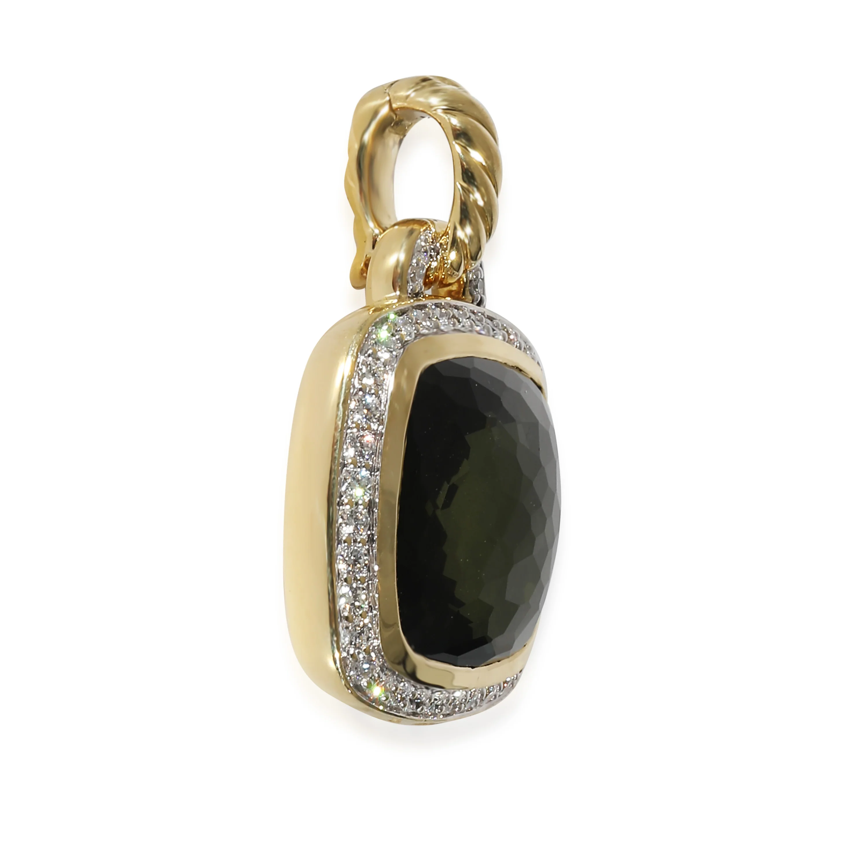 Albion Pendant in 18k Yellow Gold 0.33 CTW - Image 2