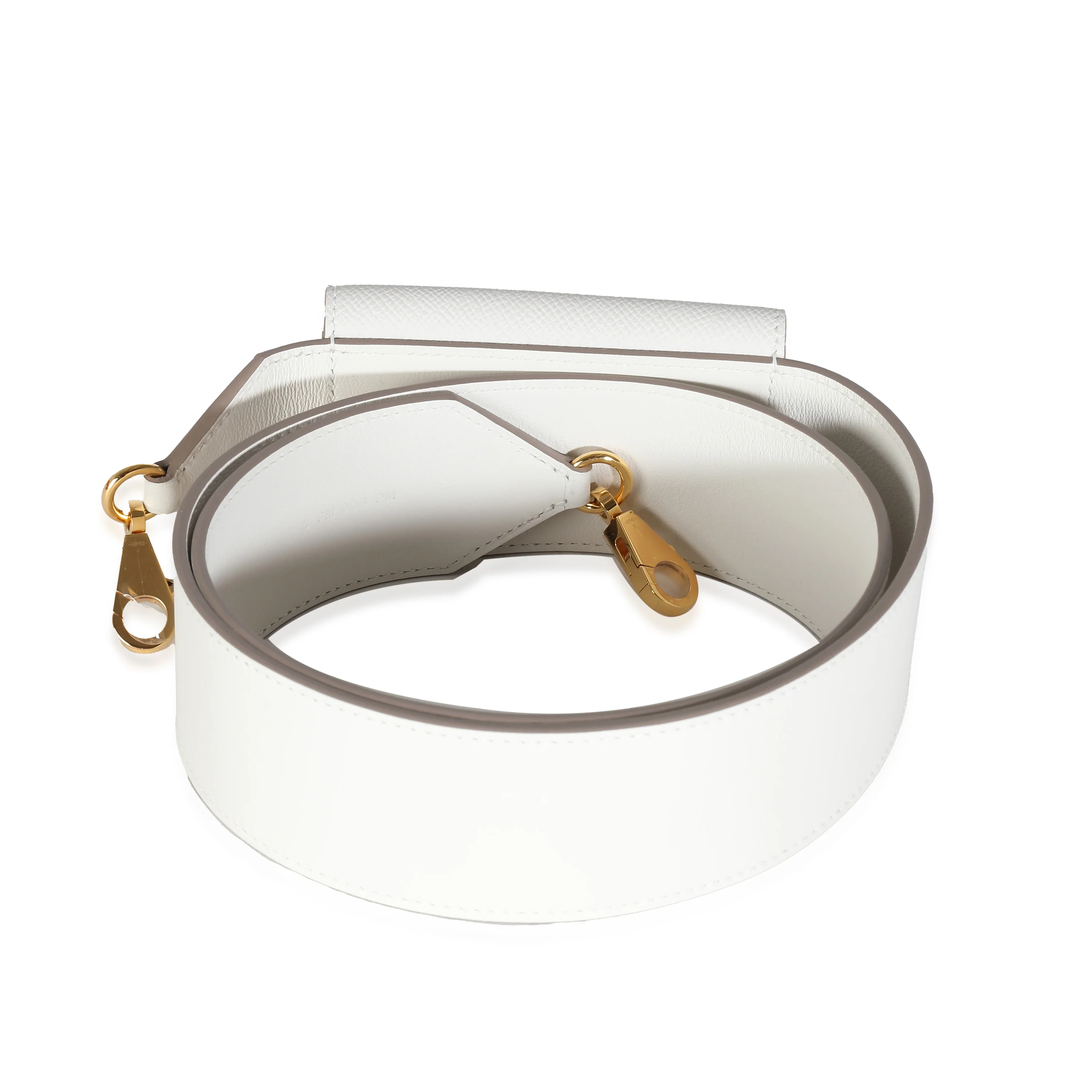 Gris Pale Swift Epsom Kelly Pocket Strap GHW - Image 4