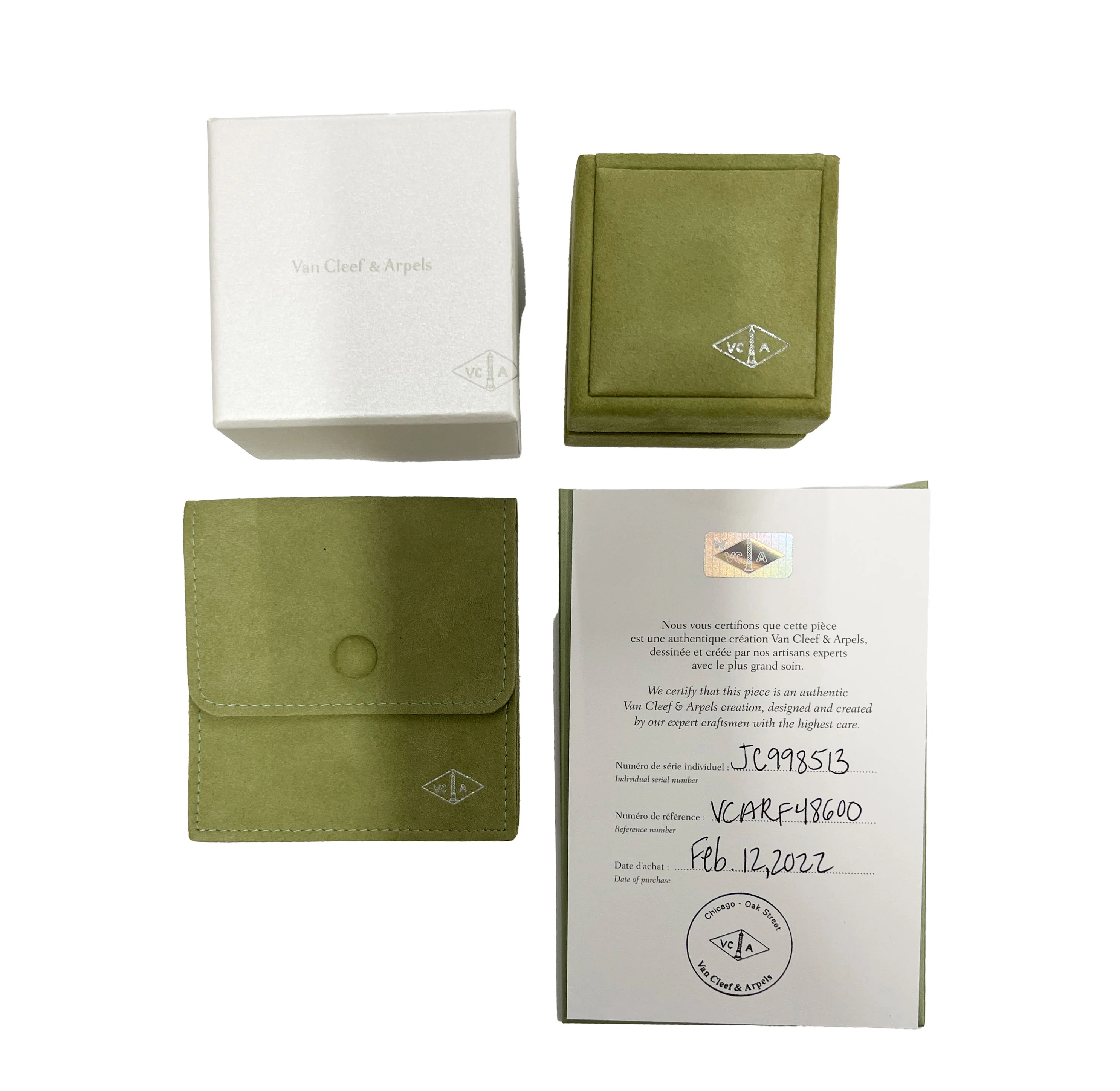 Van Cleef & Arpels Alhambra Mother Of Pearl Earrings in 18k White Gold - Image 5