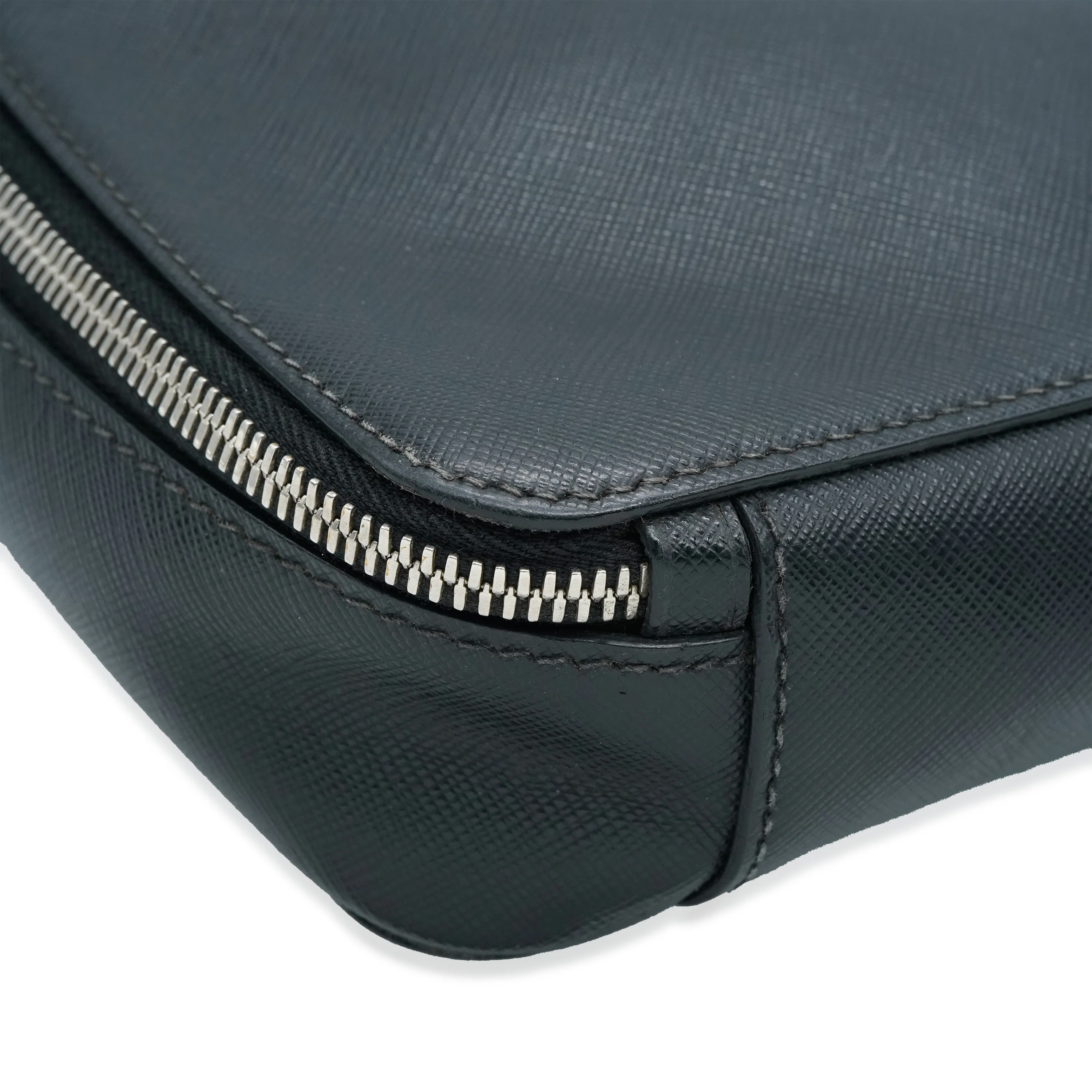 Black Saffiano Medium Brique Crossbody Bag - Image 11