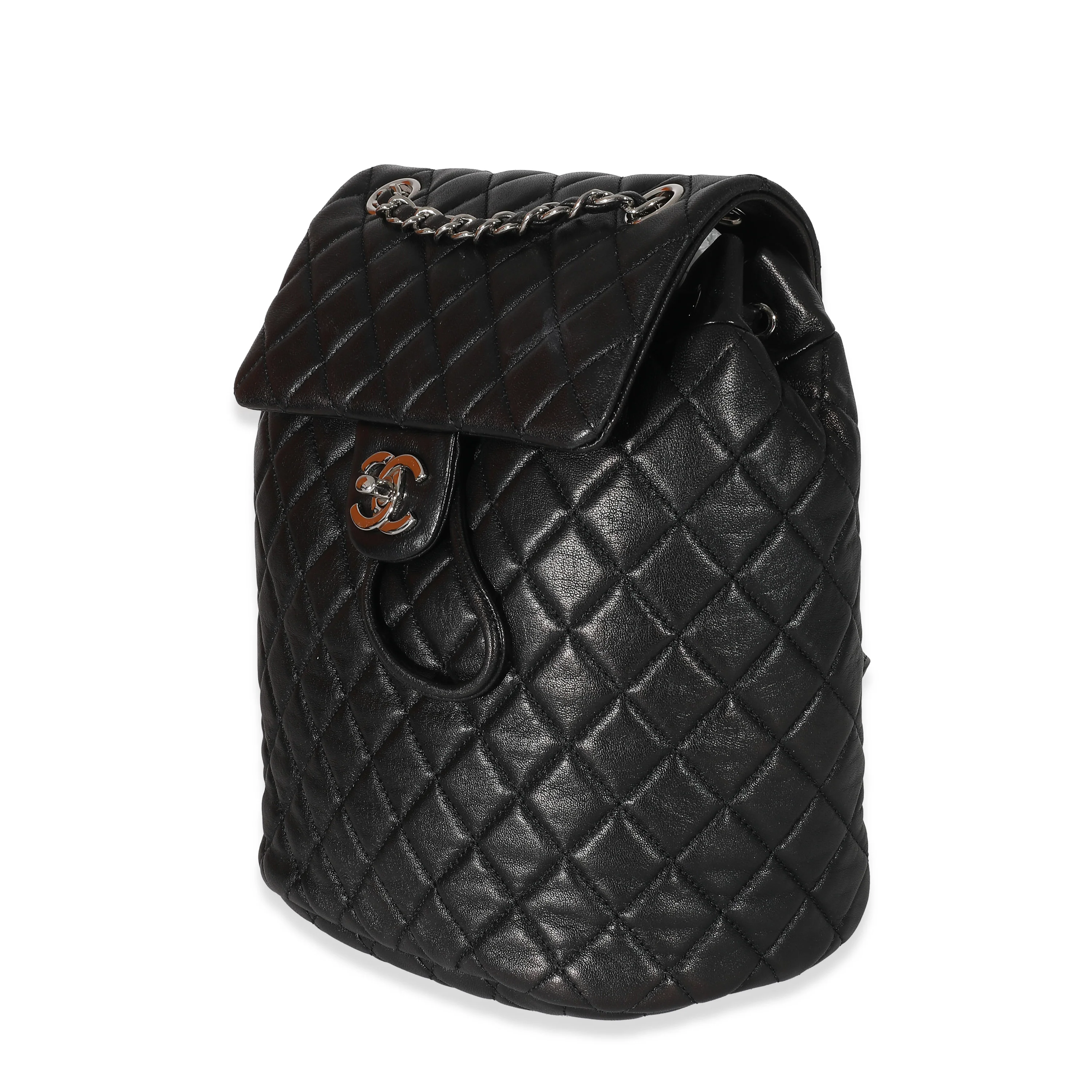 Chanel 16P Black Quilted Lambskin Small Urban Spirit Backpack - Image 2