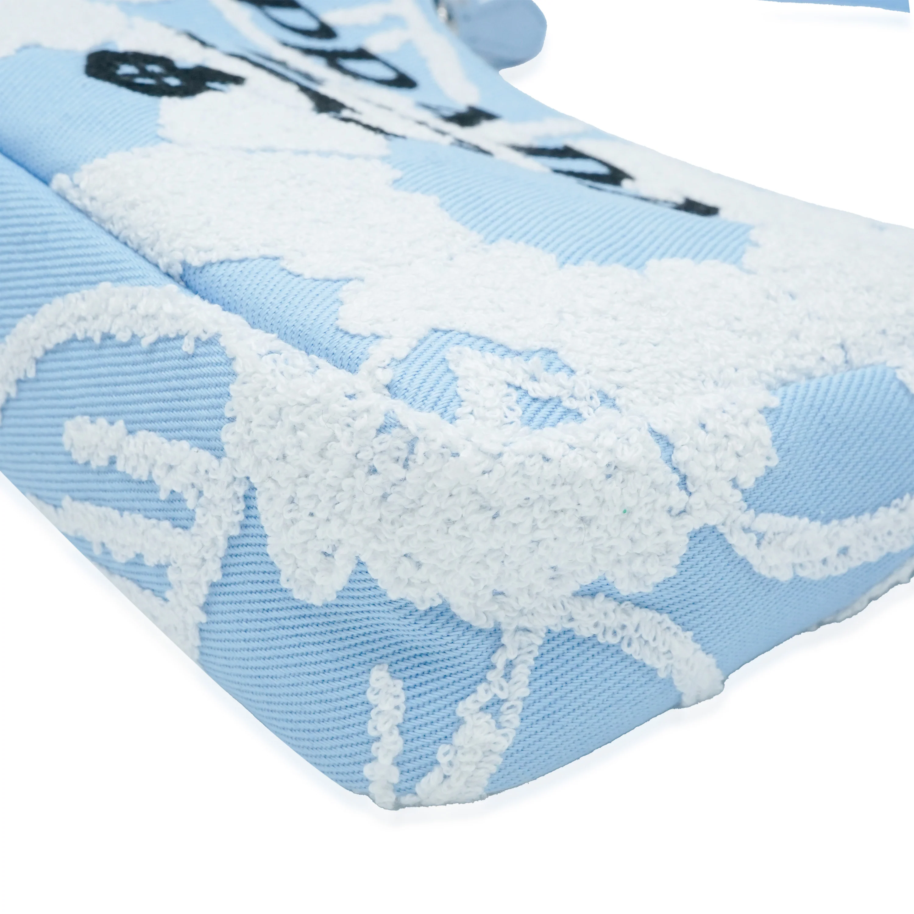 Prada Blue Embroidered Canvas Mini Drill Re-Edition 2000 - Image 8