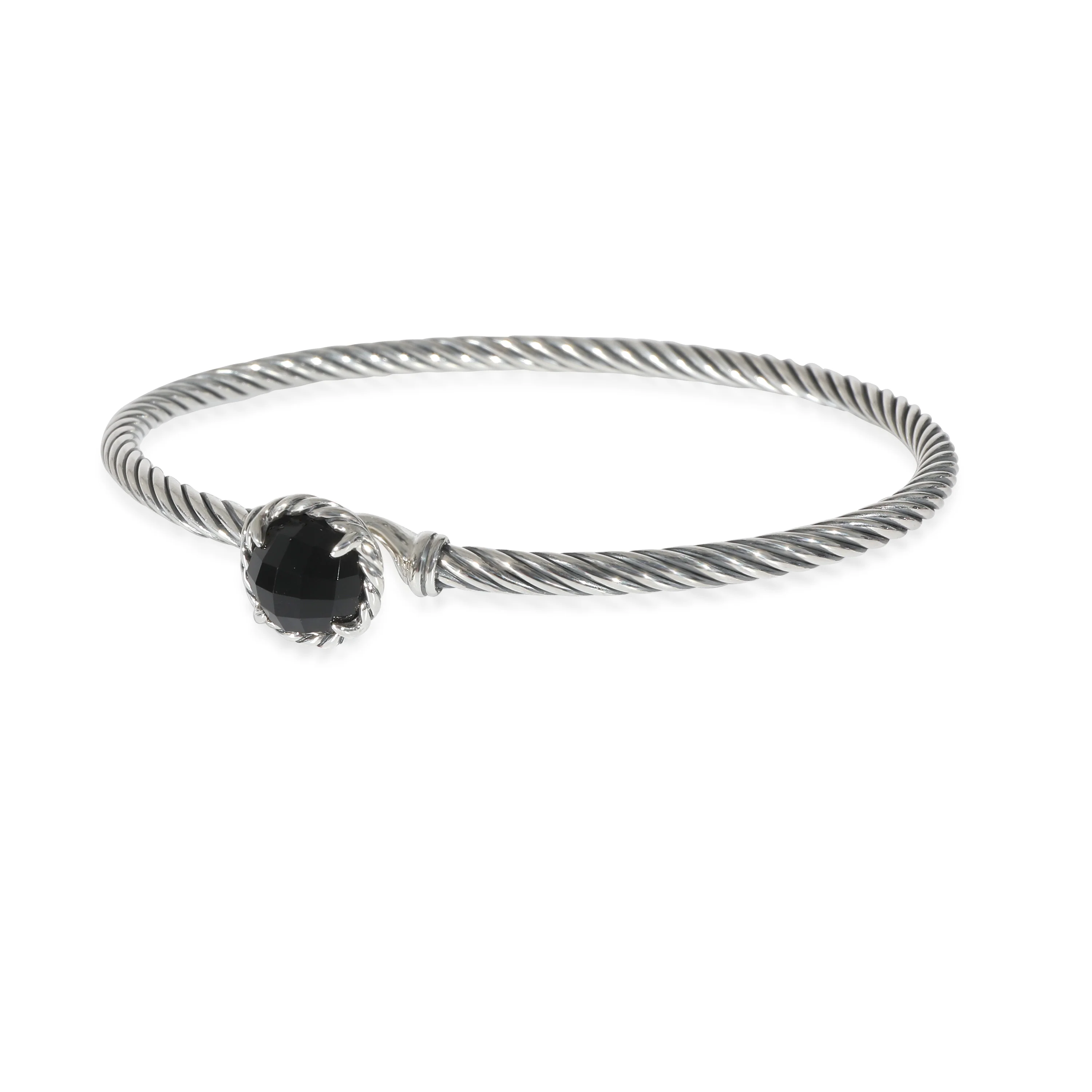 David Yurman Chatelaine Onyx Bracelet in Sterling Silver Black - Image 2